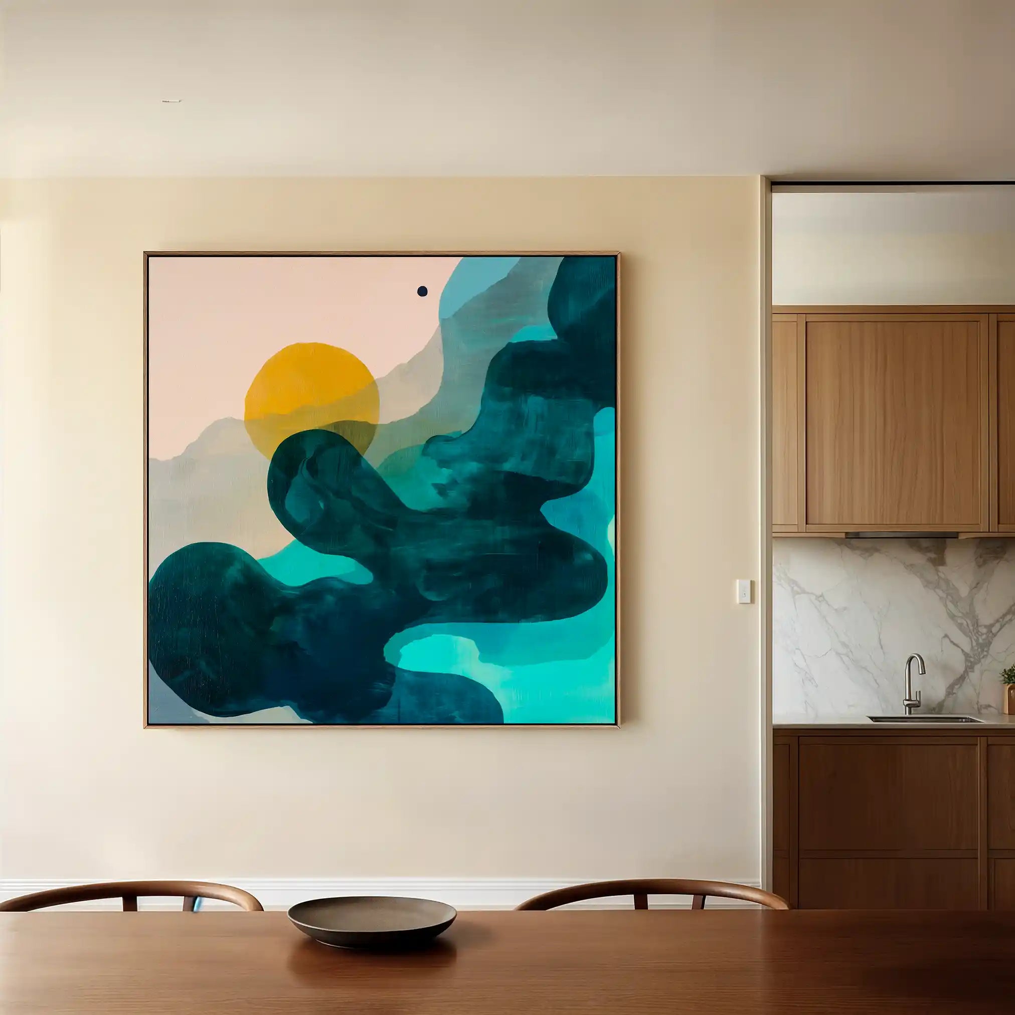 Abstract 1107 Canvas Art 60 x 60 cm / Stretched on hidden frame