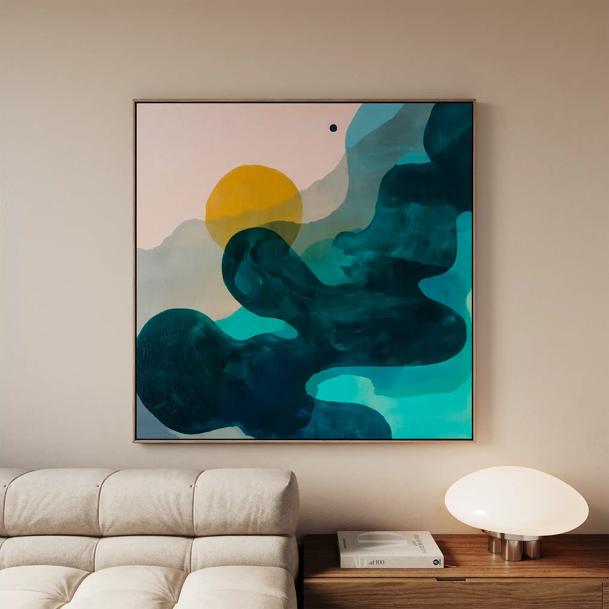 Abstract 1107 Canvas Art 60 x 60 cm / Stretched on hidden frame