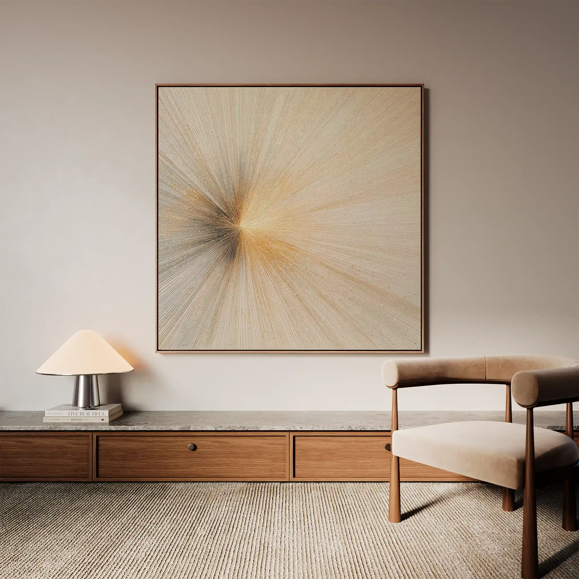 Abstract 1109 Canvas Art 60 x 60 cm / Stretched on hidden frame