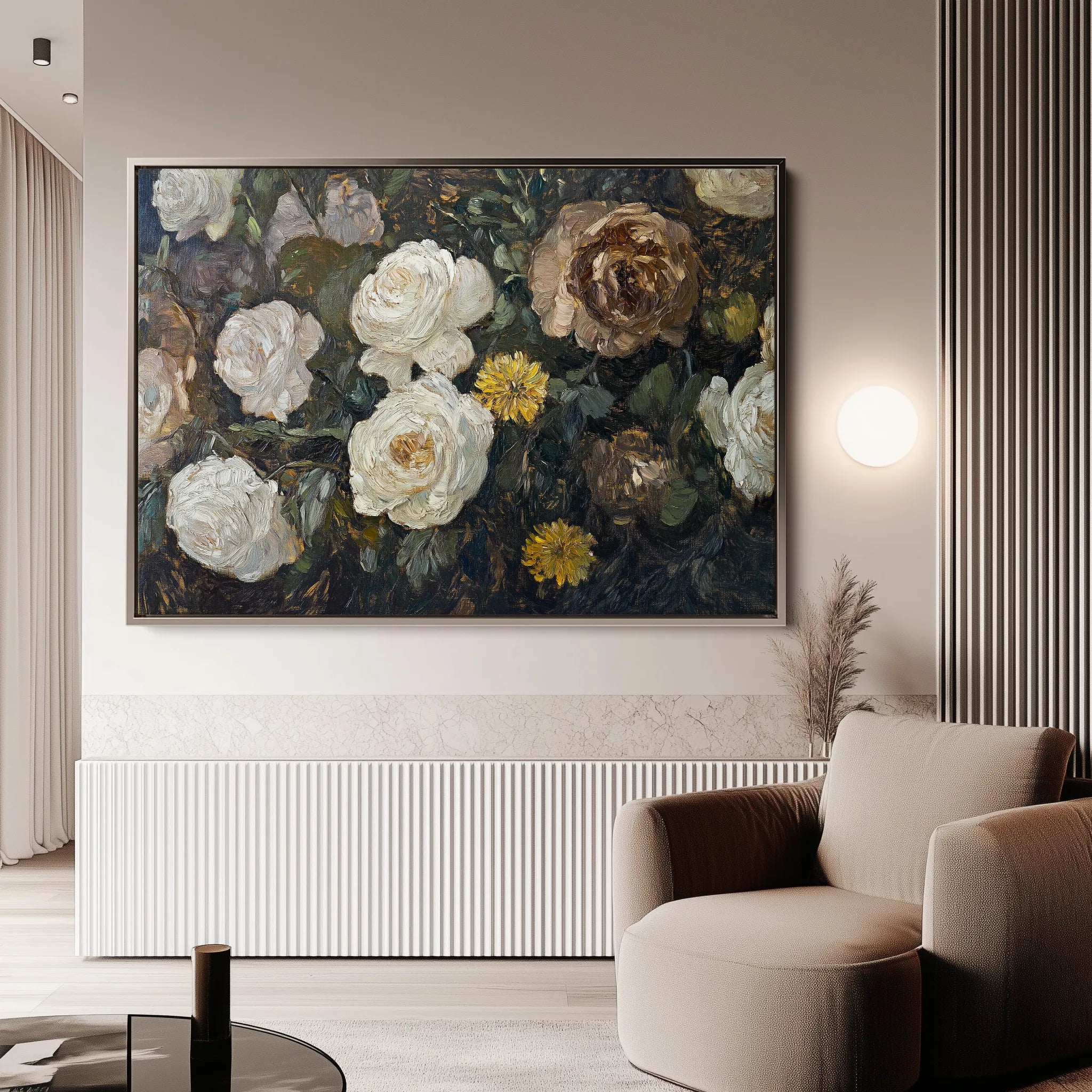 Floral Canvas Wall Art WAD1109-F 90 x 60 cm / Stretched on hidden frame