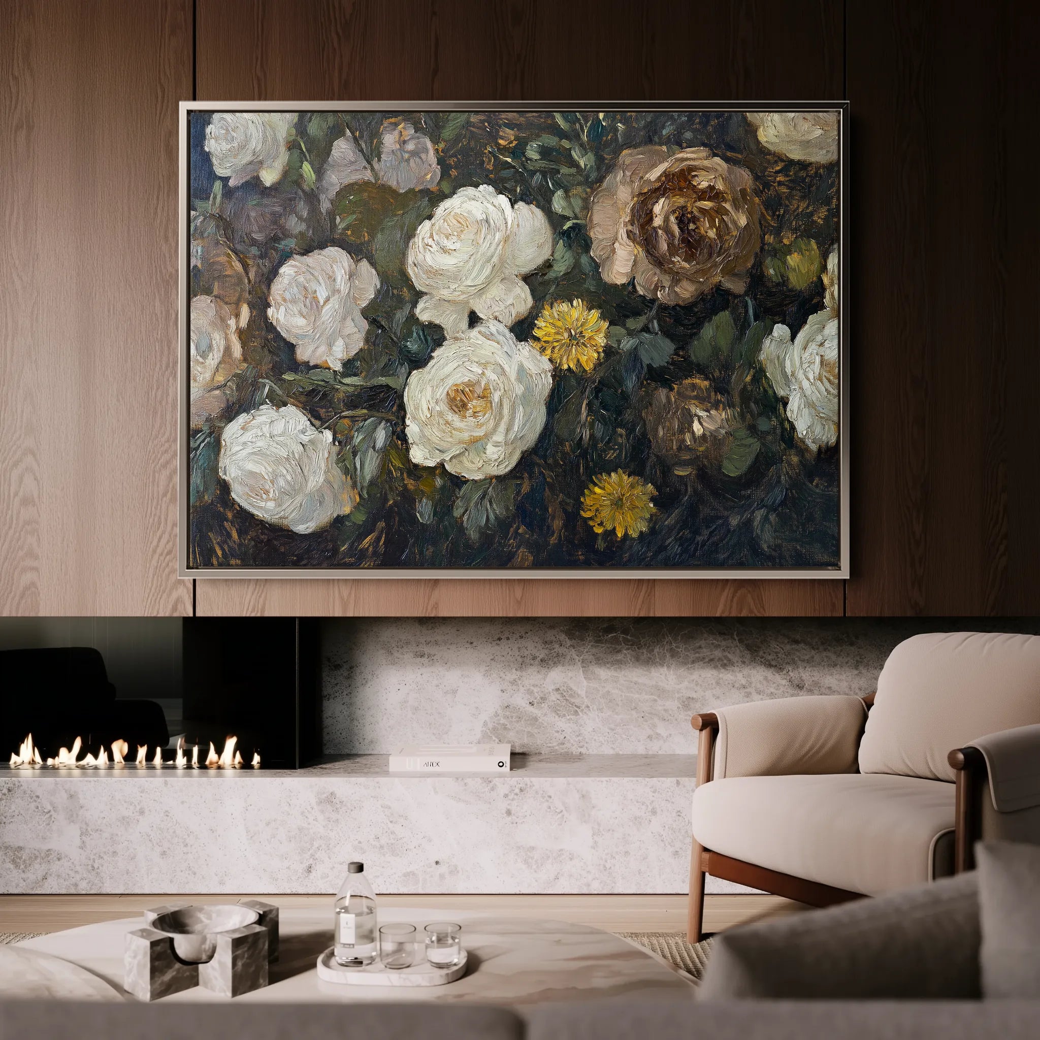 Floral Canvas Wall Art WAD1109-F 90 x 60 cm / Stretched on hidden frame