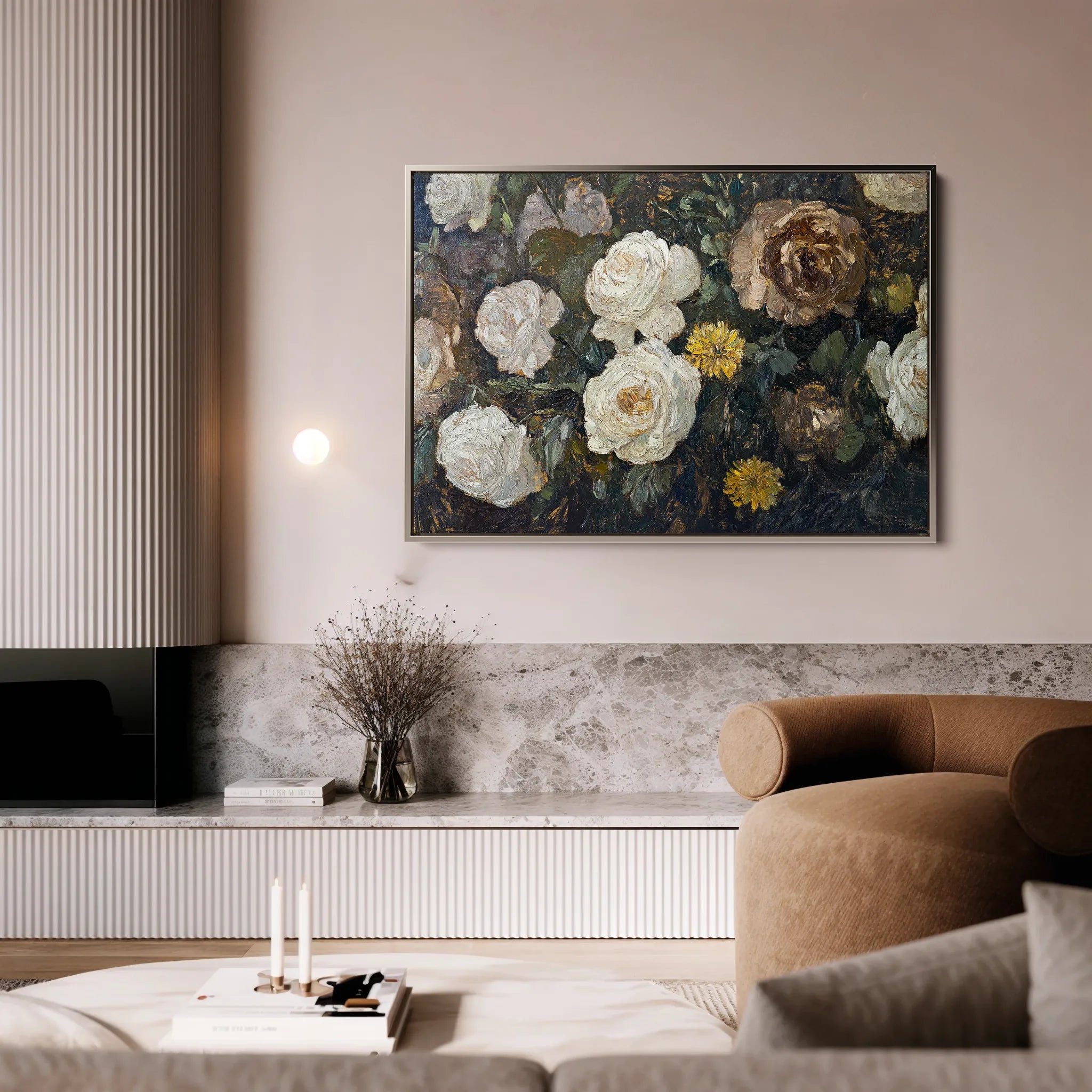 Floral Canvas Wall Art WAD1109-F 90 x 60 cm / Stretched on hidden frame