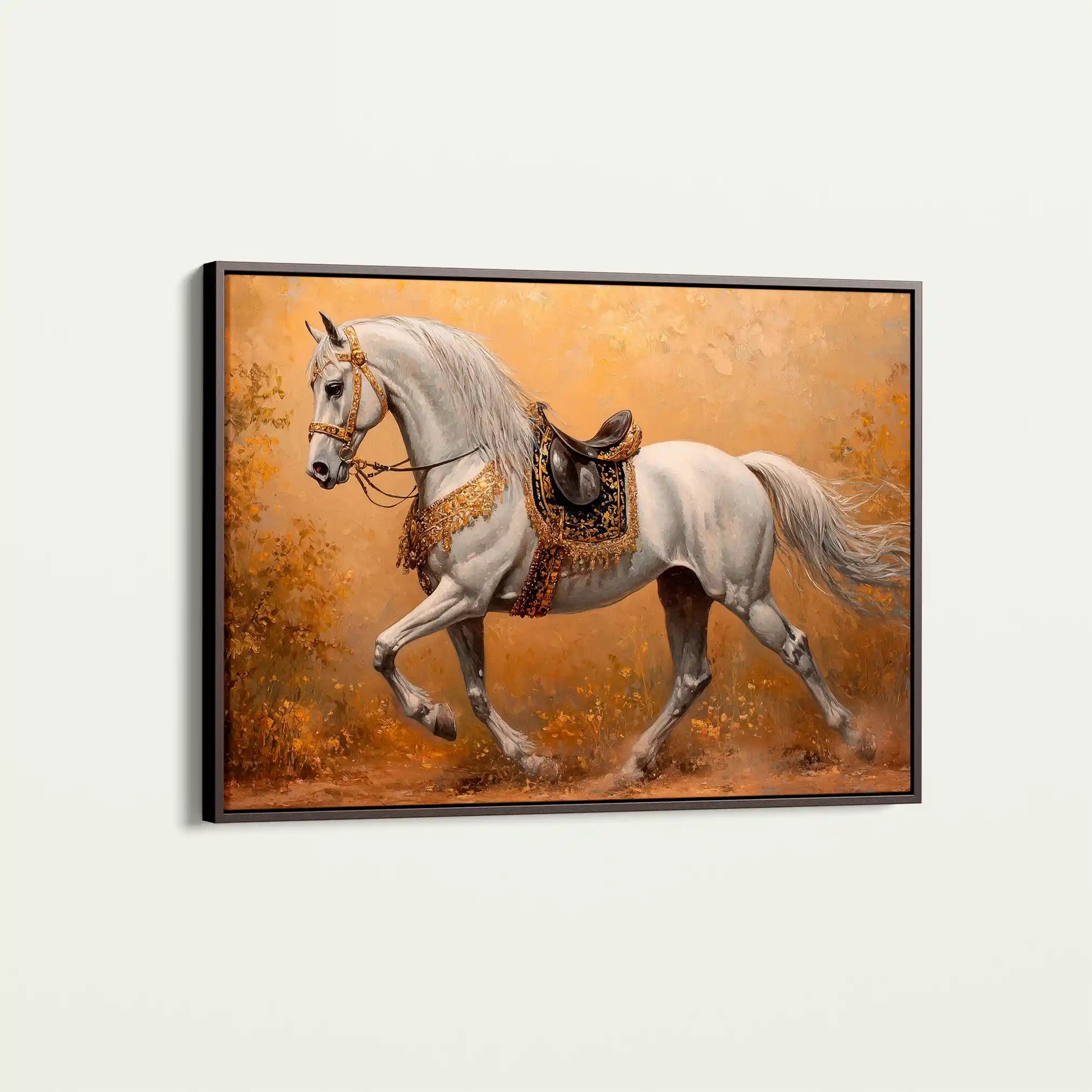 Horses 111 Canvas Art 90 x 60 cm / Stretched on hidden frame