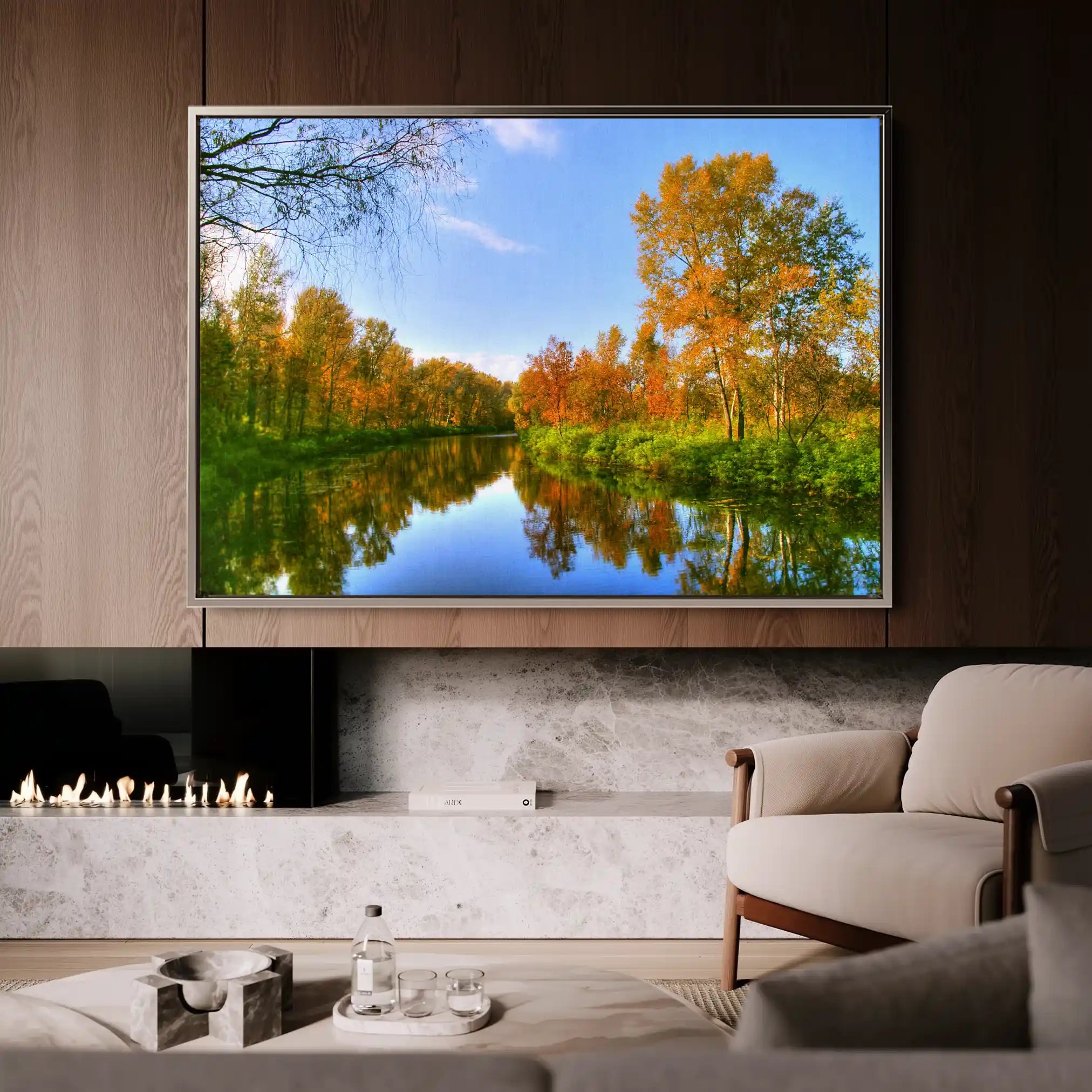 Landscape 111 Canvas Art 90 x 60 cm / Stretched on hidden frame