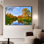 Landscape 111 Canvas Art 90 x 60 cm / Stretched on hidden frame