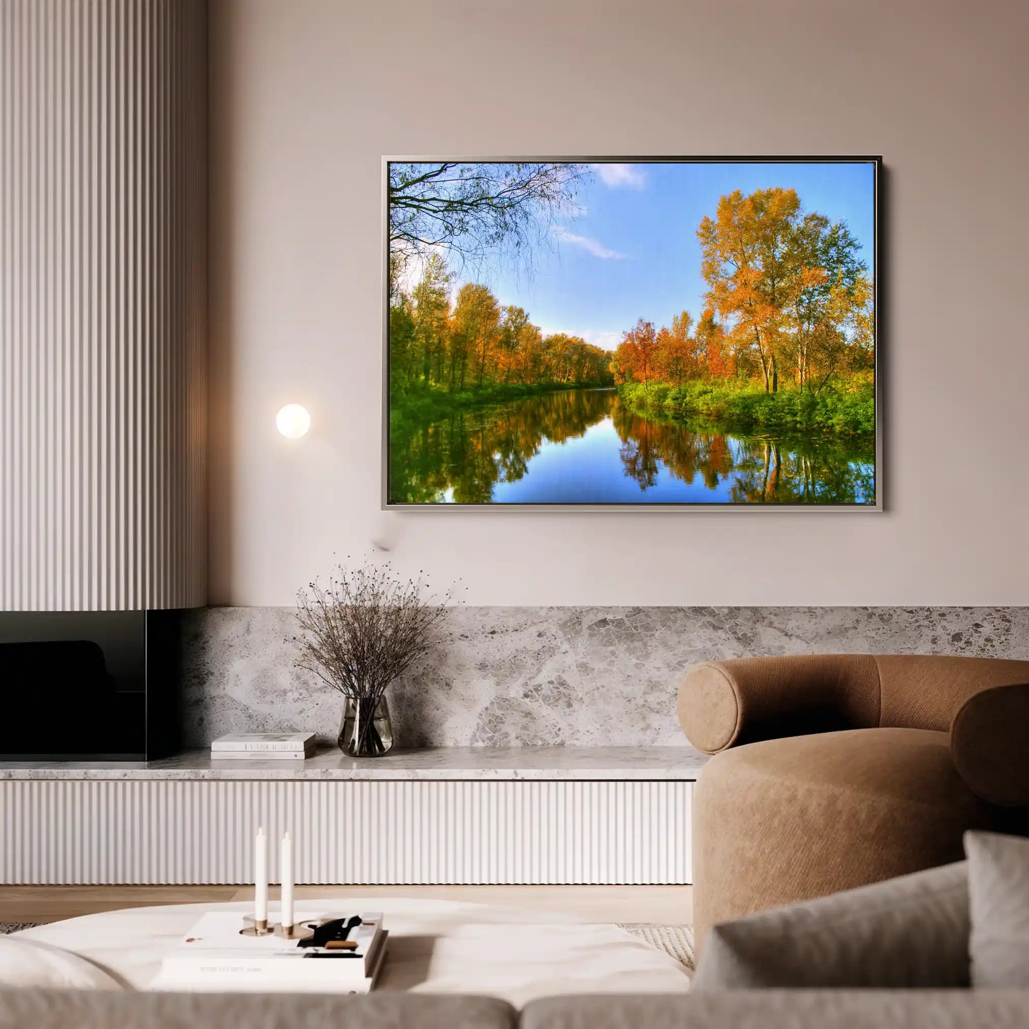 Landscape 111 Canvas Art 90 x 60 cm / Stretched on hidden frame