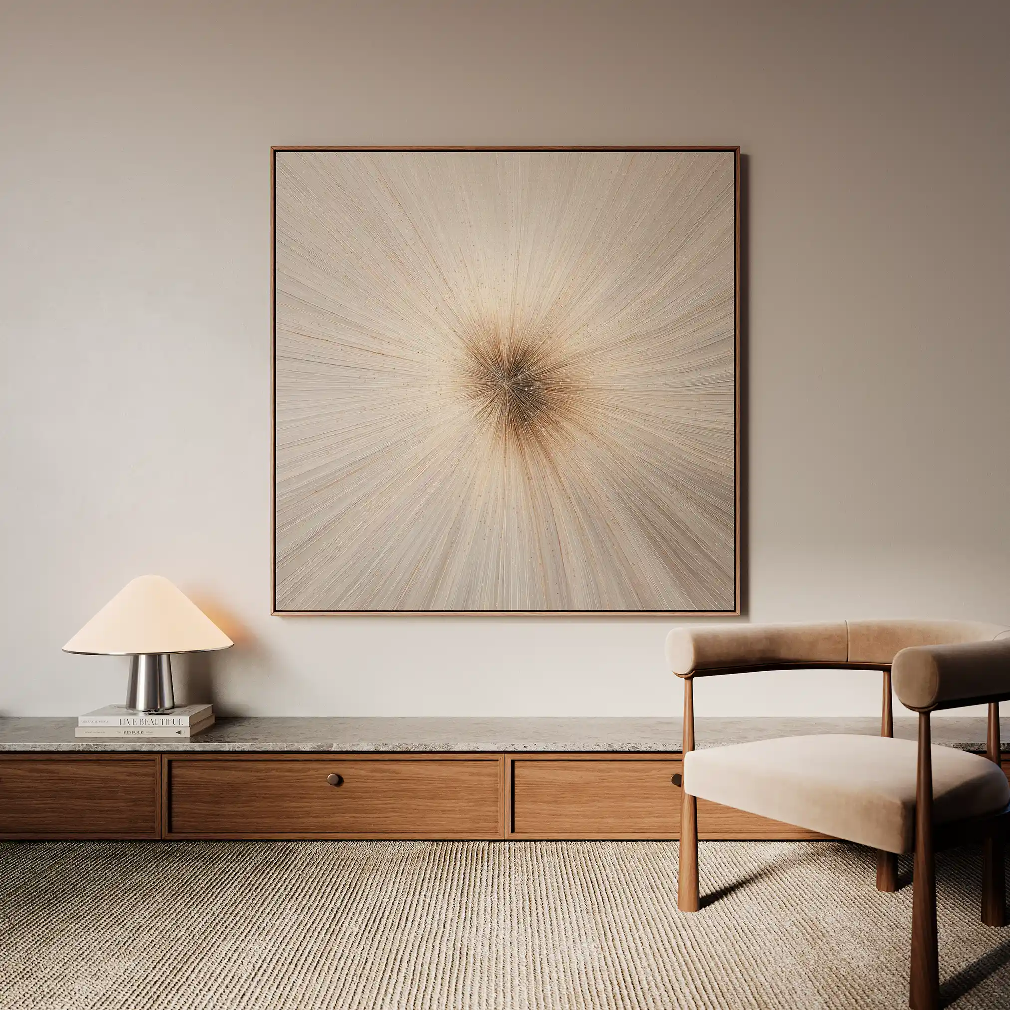 Abstract 1110 Canvas Art 60 x 60 cm / Stretched on hidden frame