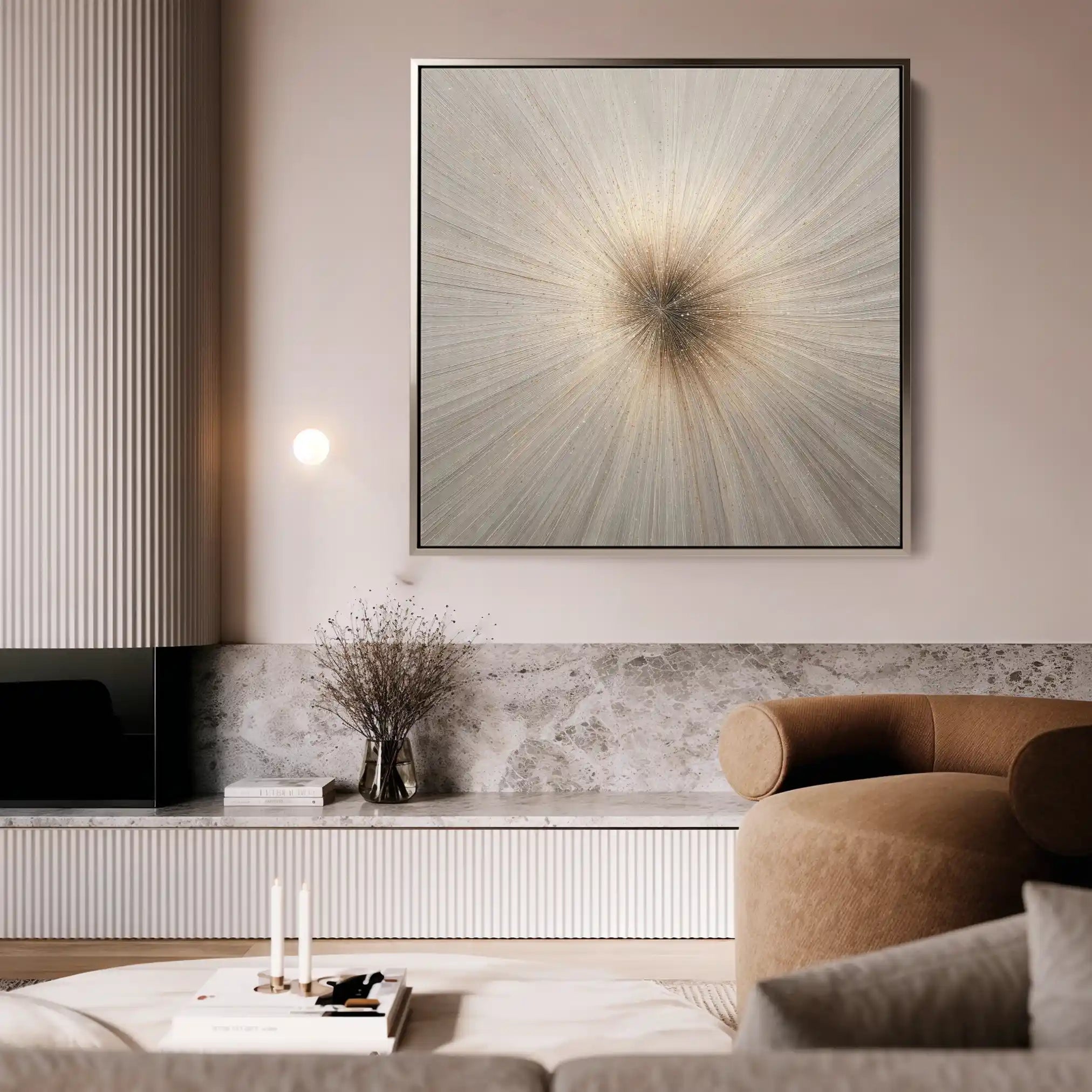 Abstract 1110 Canvas Art 60 x 60 cm / Stretched on hidden frame