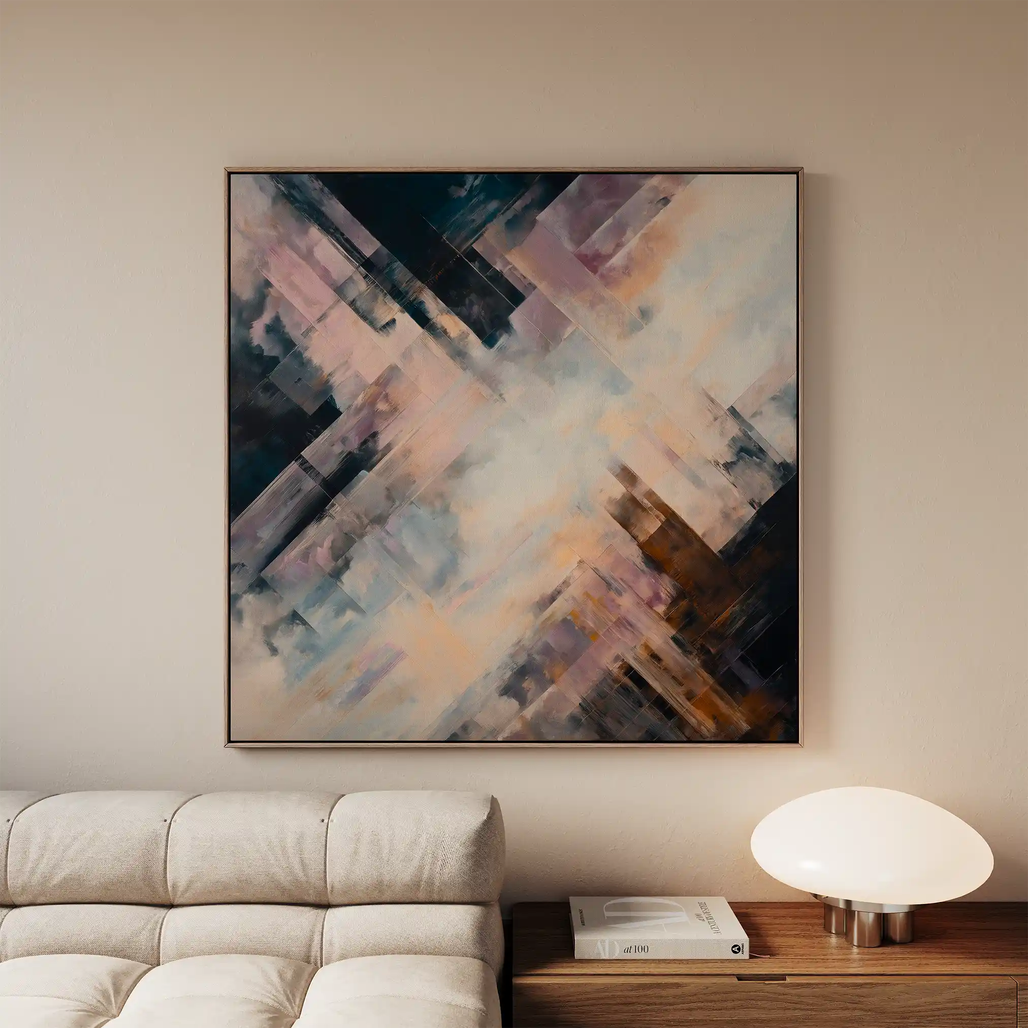 Abstract 1111 Canvas Art 60 x 60 cm / Stretched on hidden frame
