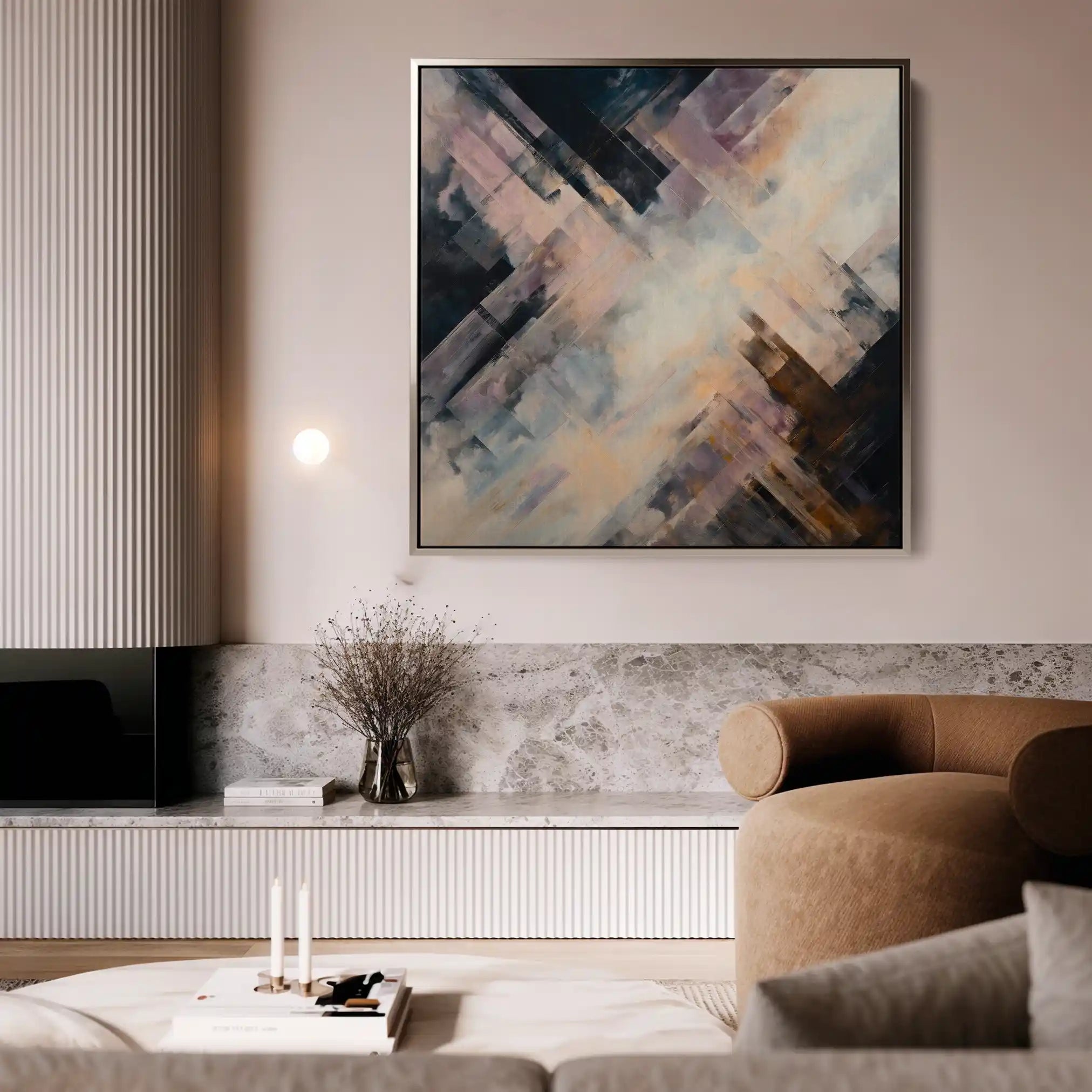 Abstract 1111 Canvas Art 60 x 60 cm / Stretched on hidden frame