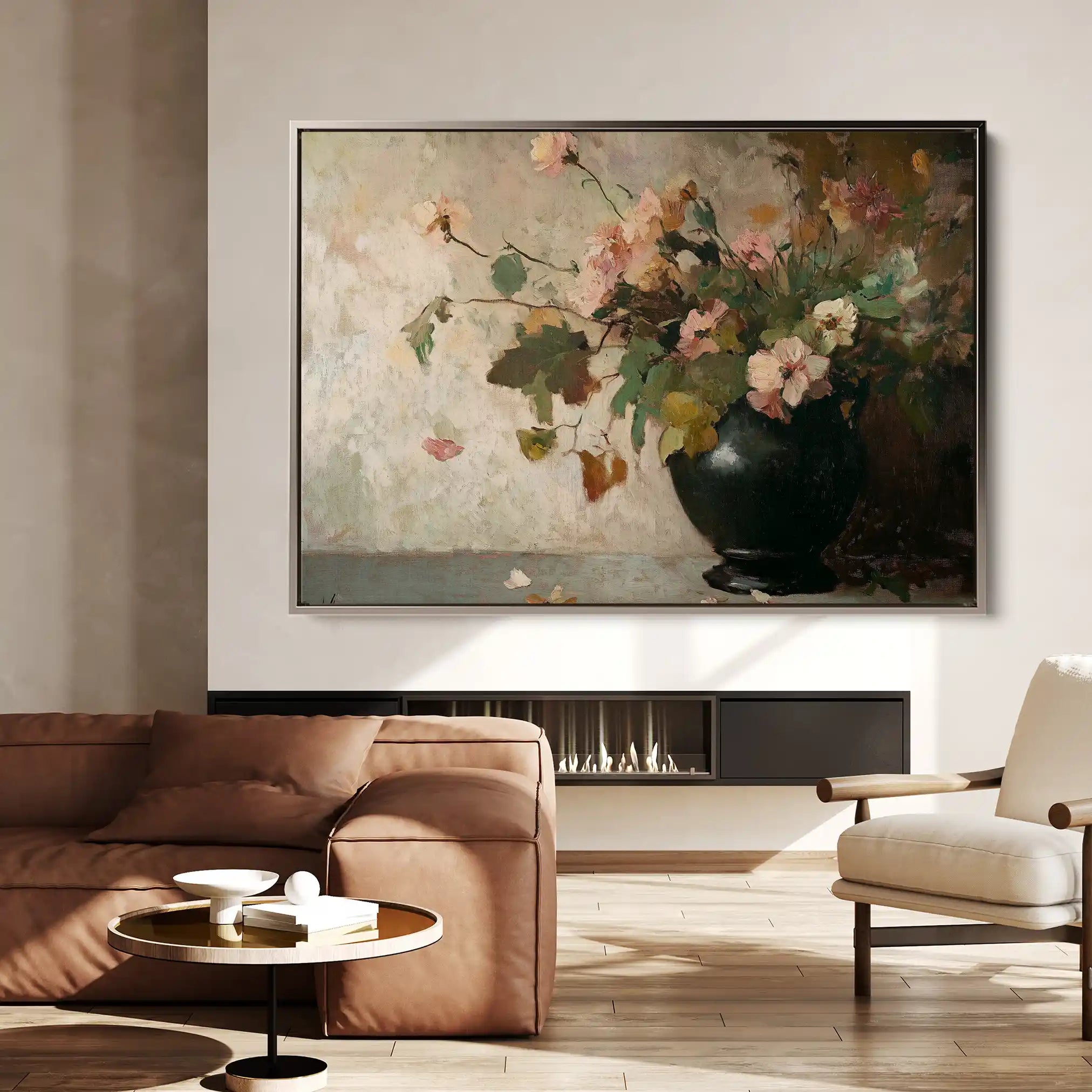 Floral Canvas Wall Art WAD1111-F 90 x 60 cm / Stretched on hidden frame