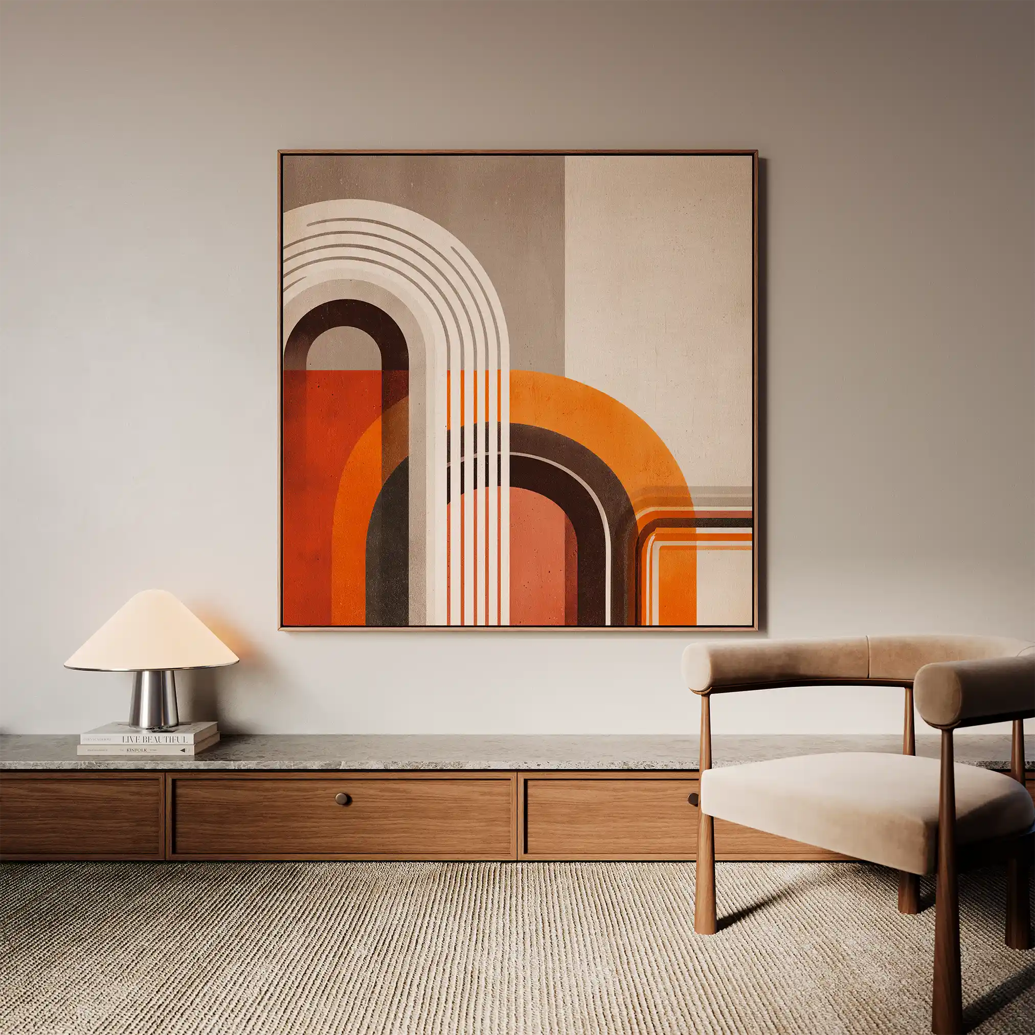 Abstract 1112 Canvas Art 60 x 60 cm / Stretched on hidden frame