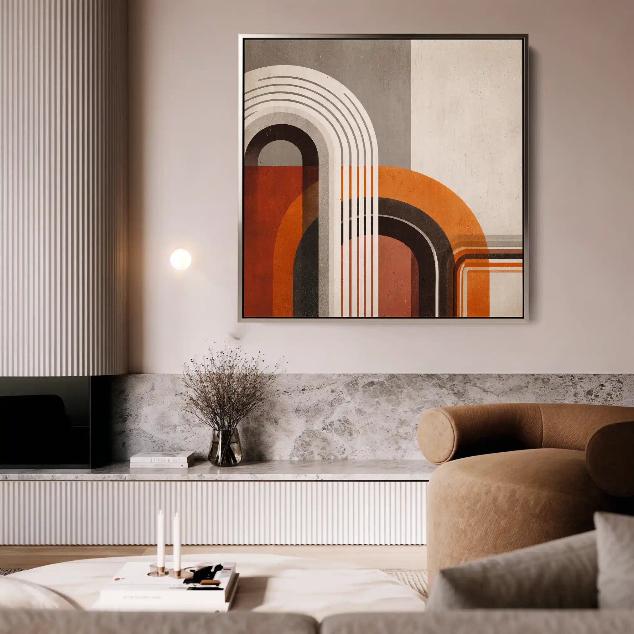 Abstract 1112 Canvas Art 60 x 60 cm / Stretched on hidden frame