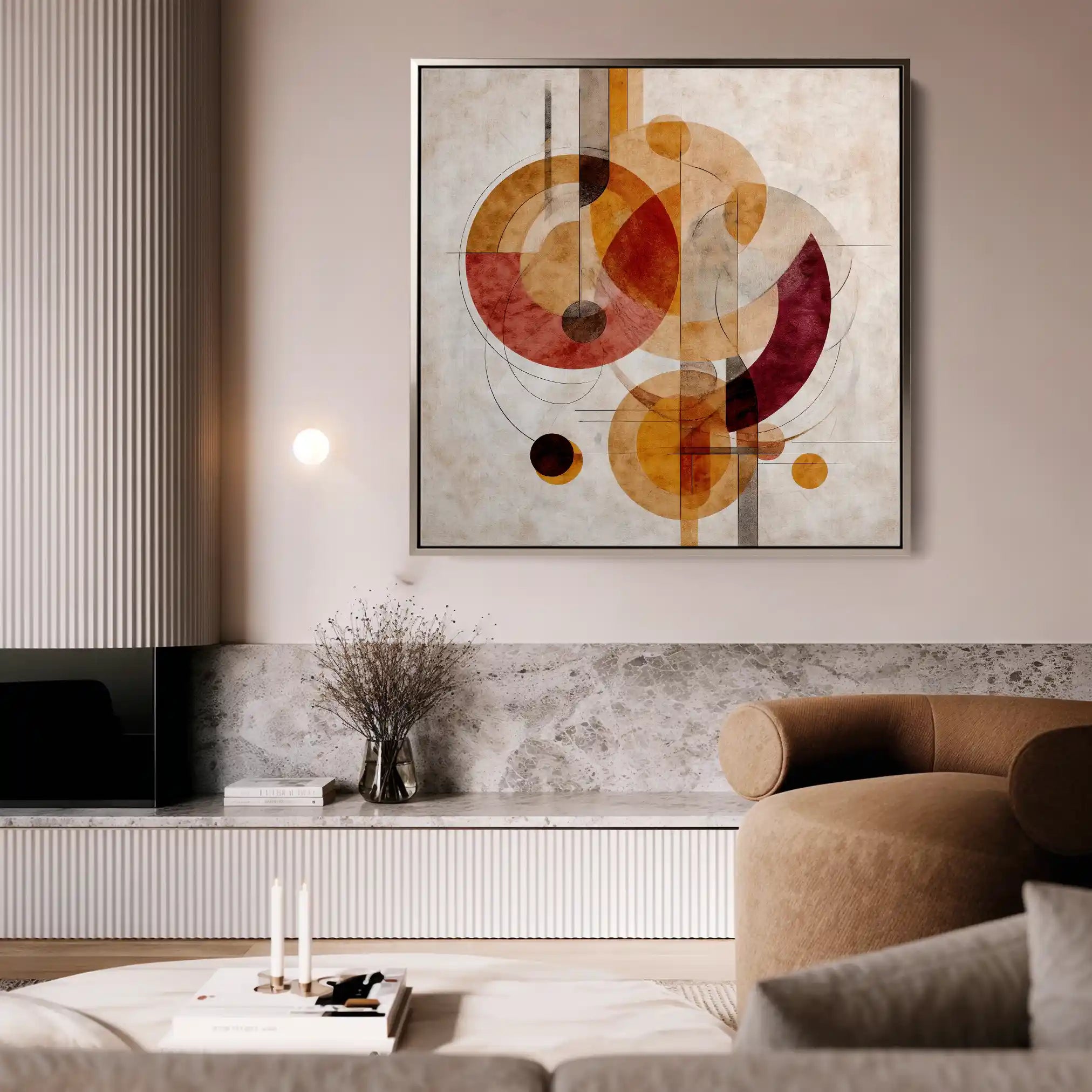 Abstract 1113 Canvas Art 60 x 60 cm / Stretched on hidden frame