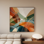 Abstract 1114 Canvas Art 60 x 60 cm / Stretched on hidden frame