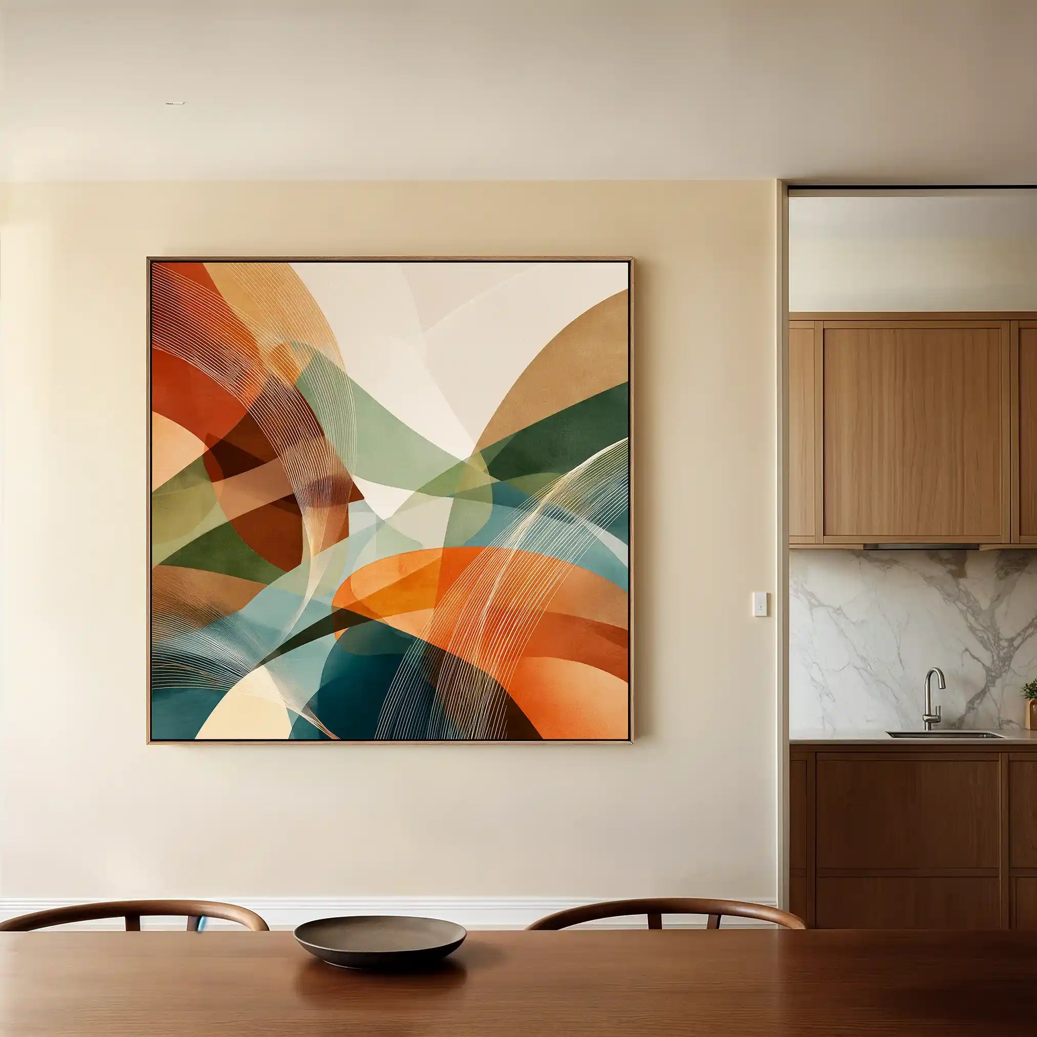 Abstract 1114 Canvas Art 60 x 60 cm / Stretched on hidden frame
