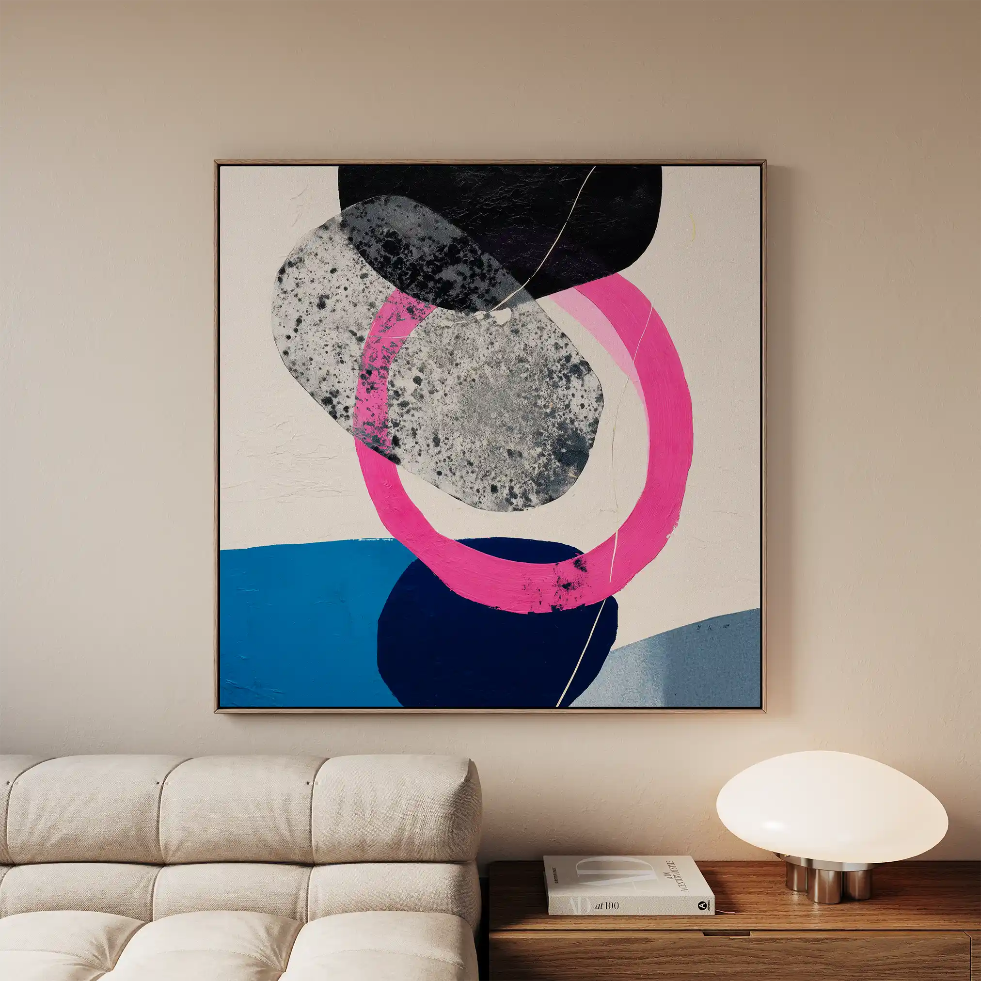 Abstract 1115 Canvas Art 60 x 60 cm / Stretched on hidden frame