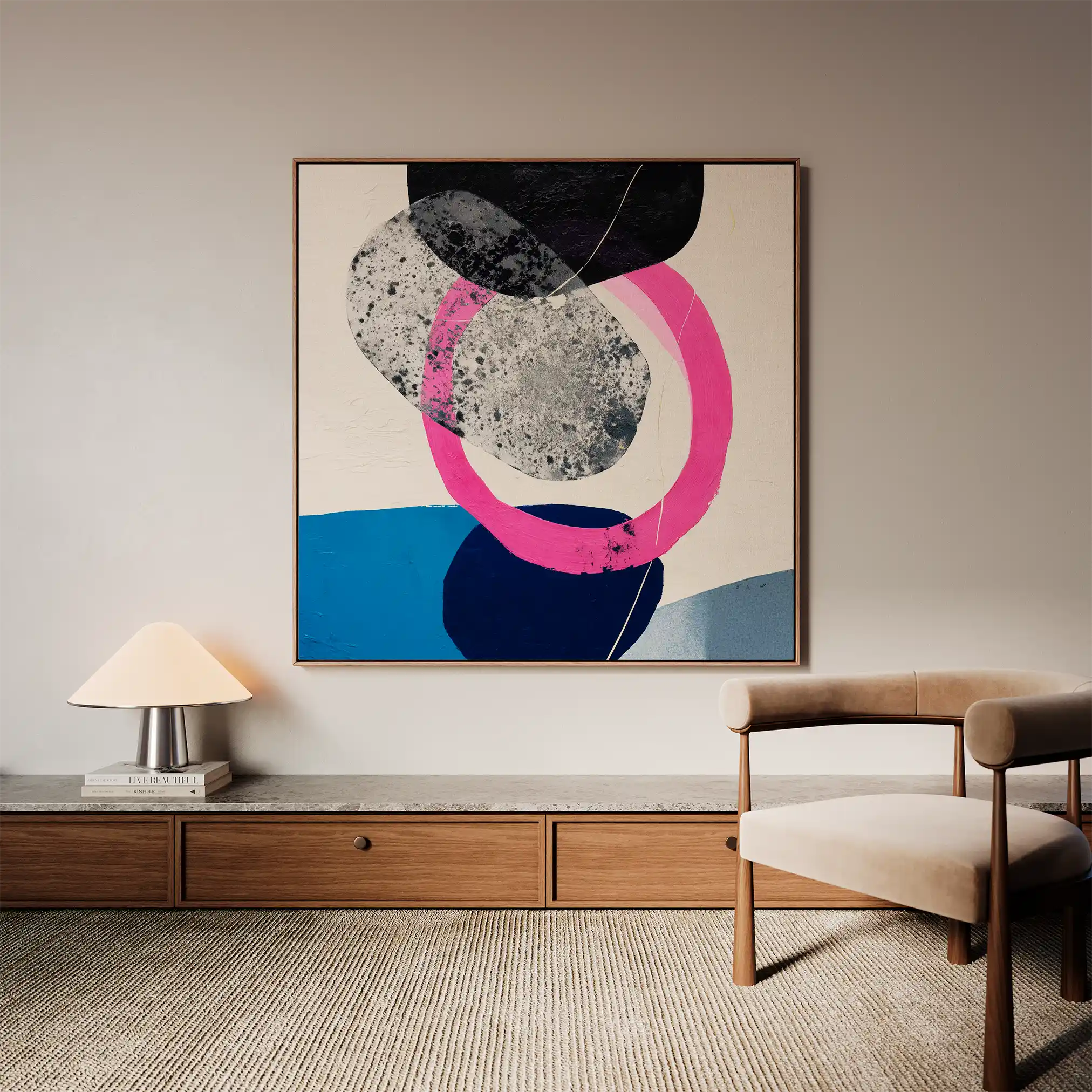 Abstract 1115 Canvas Art 60 x 60 cm / Stretched on hidden frame