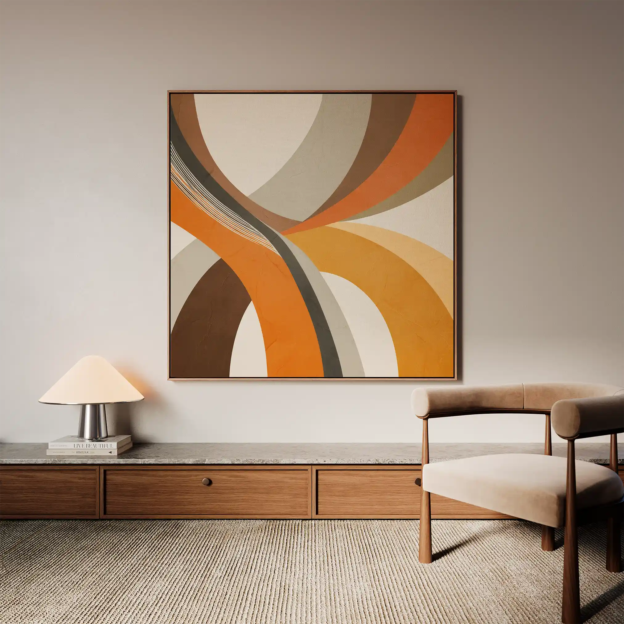 Abstract 1116 Canvas Art 60 x 60 cm / Stretched on hidden frame