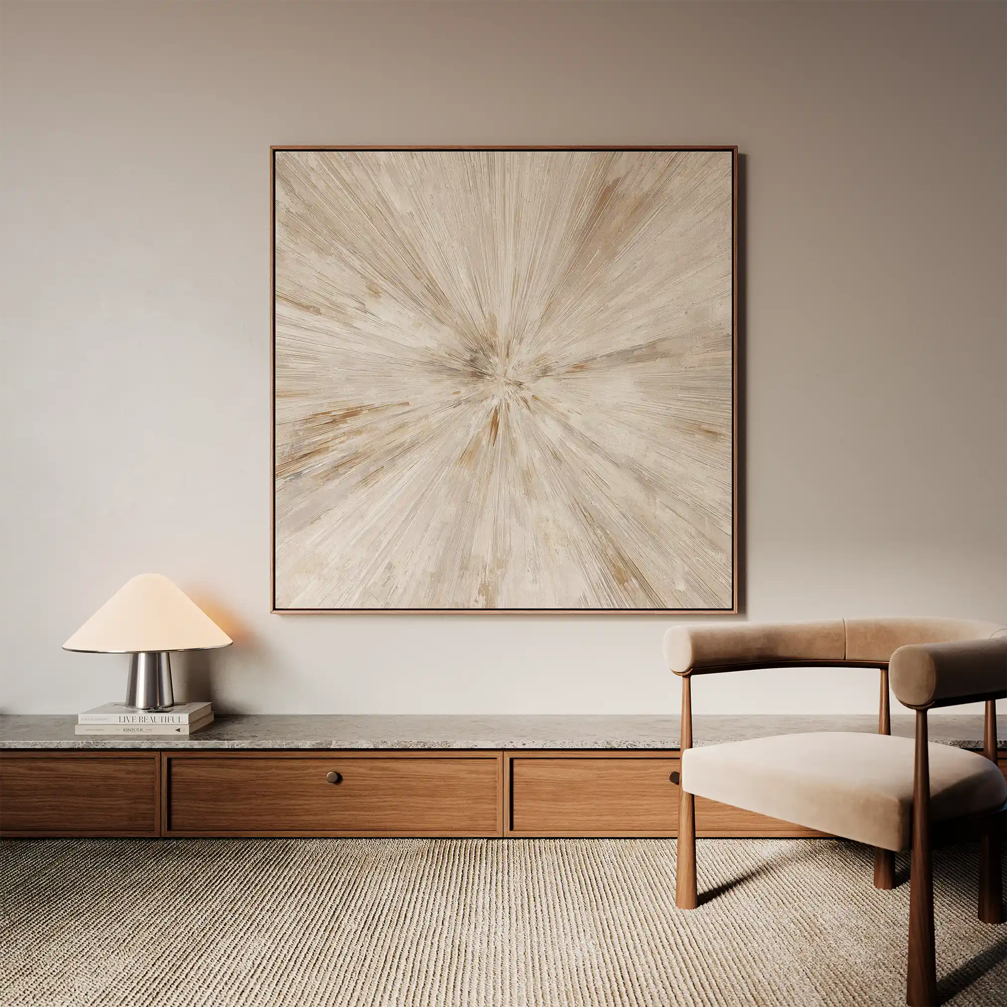 Abstract 1118 Canvas Art 60 x 60 cm / Stretched on hidden frame