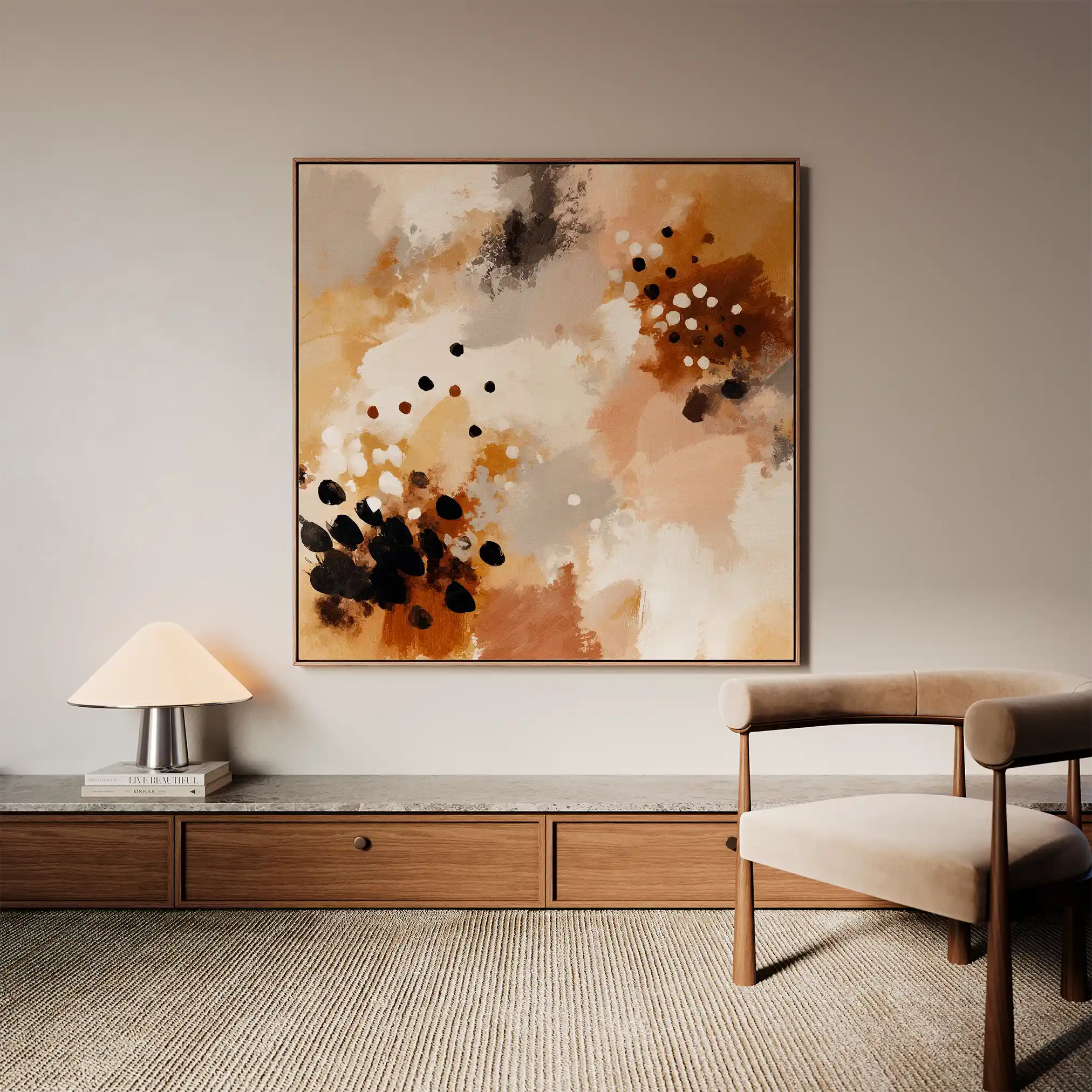 Abstract 1119 Canvas Art 60 x 60 cm / Stretched on hidden frame