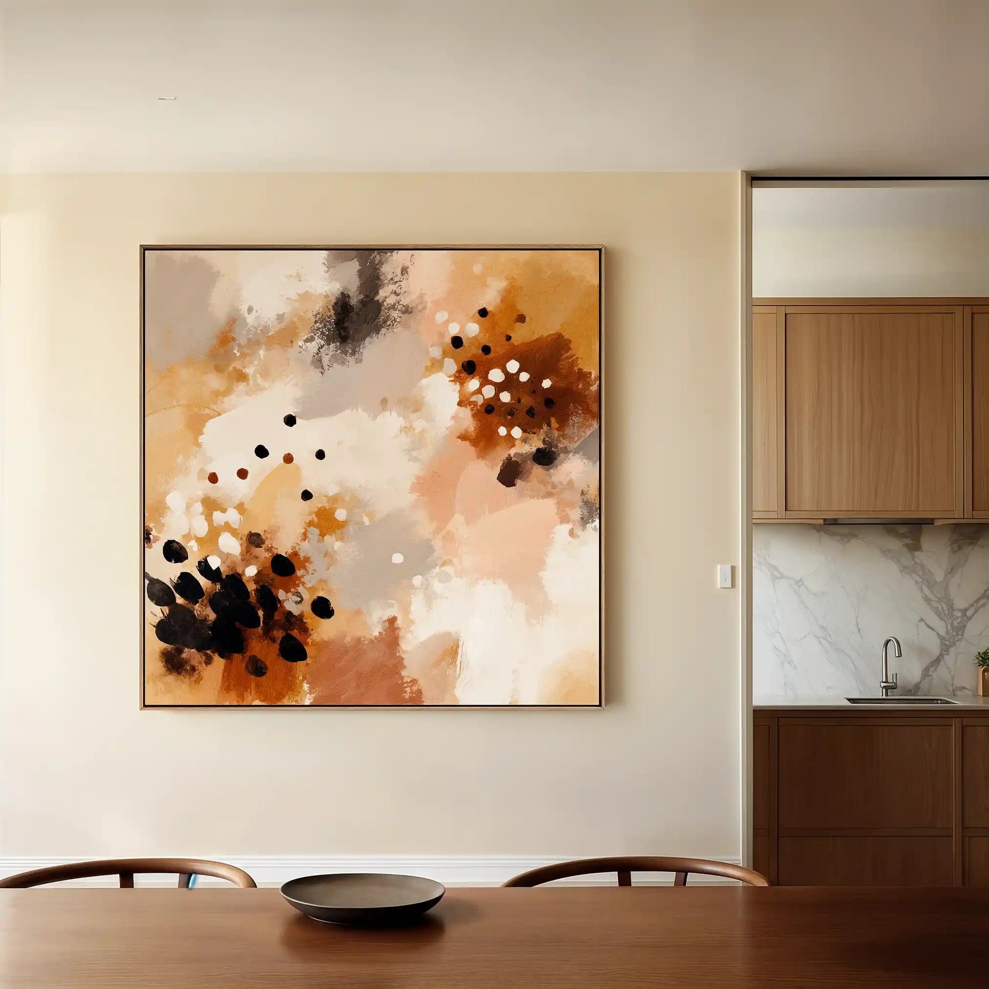 Abstract 1119 Canvas Art 60 x 60 cm / Stretched on hidden frame