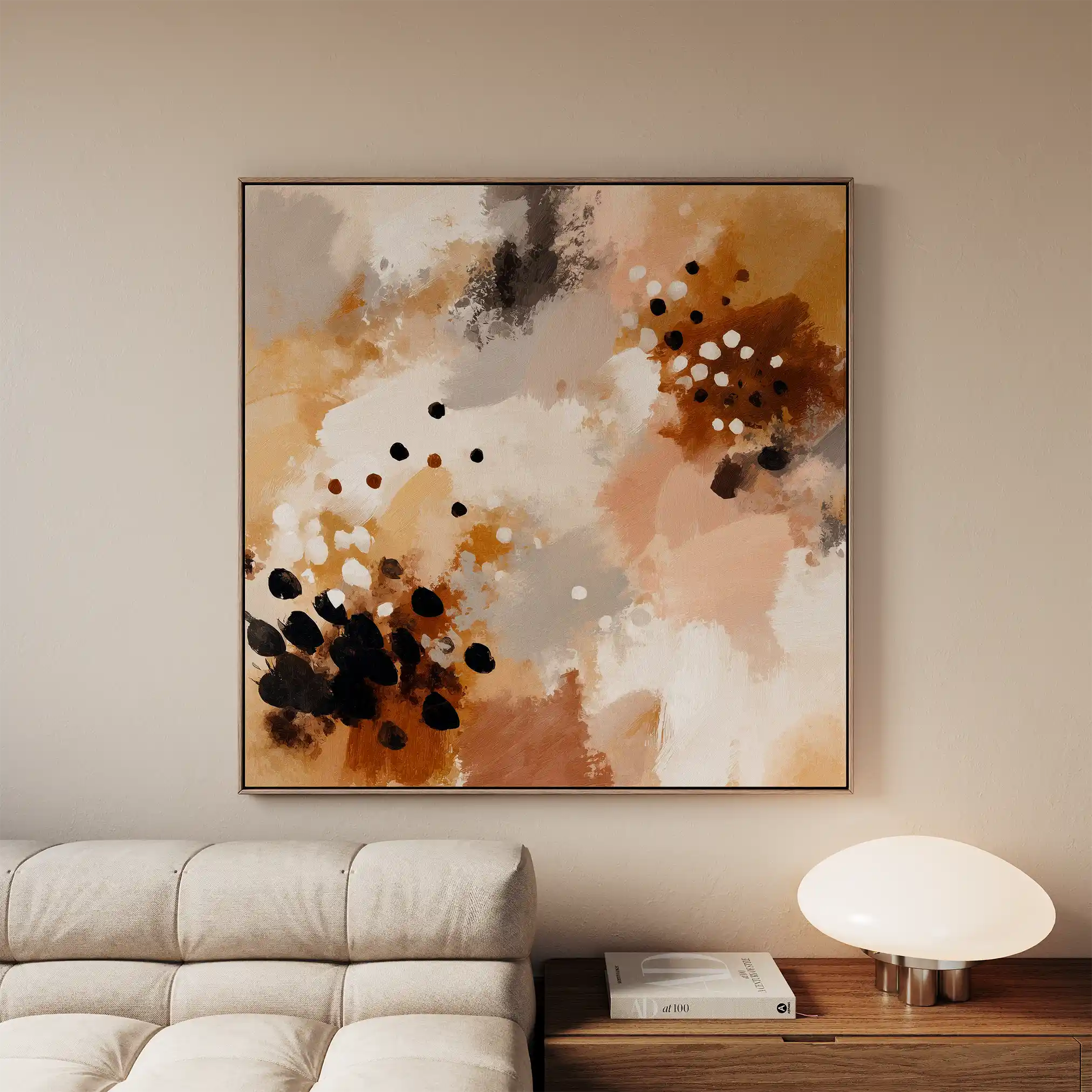 Abstract 1119 Canvas Art 60 x 60 cm / Stretched on hidden frame