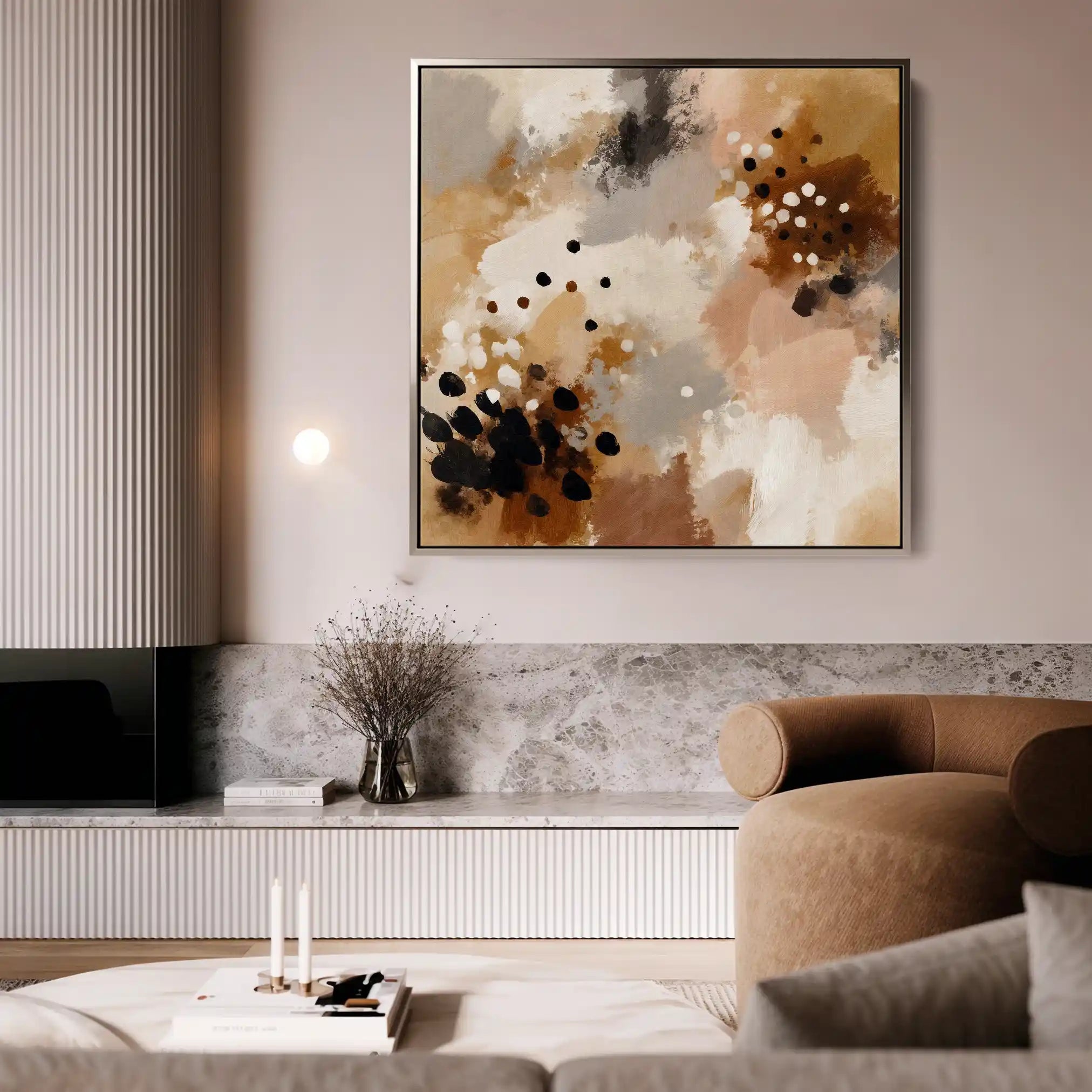 Abstract 1119 Canvas Art 60 x 60 cm / Stretched on hidden frame