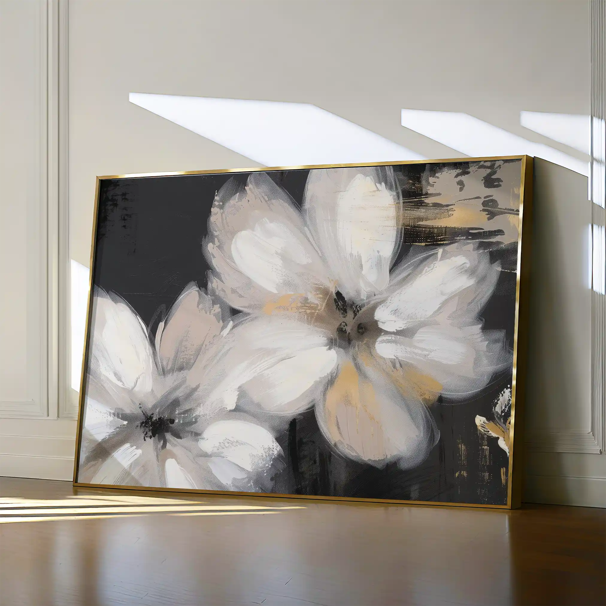 Floral Canvas Wall Art WAD112-F 90 x 60 cm / Stretched on hidden frame