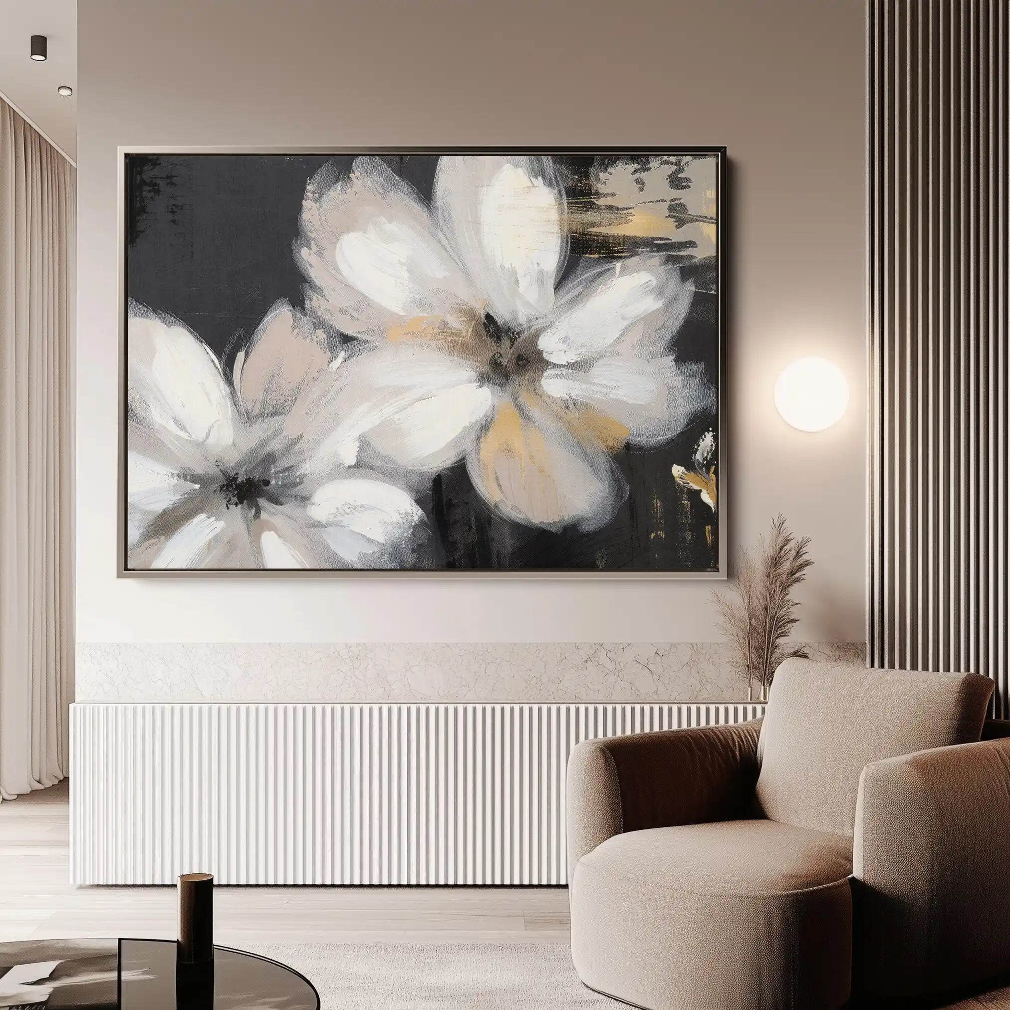 Floral Canvas Wall Art WAD112-F 90 x 60 cm / Stretched on hidden frame