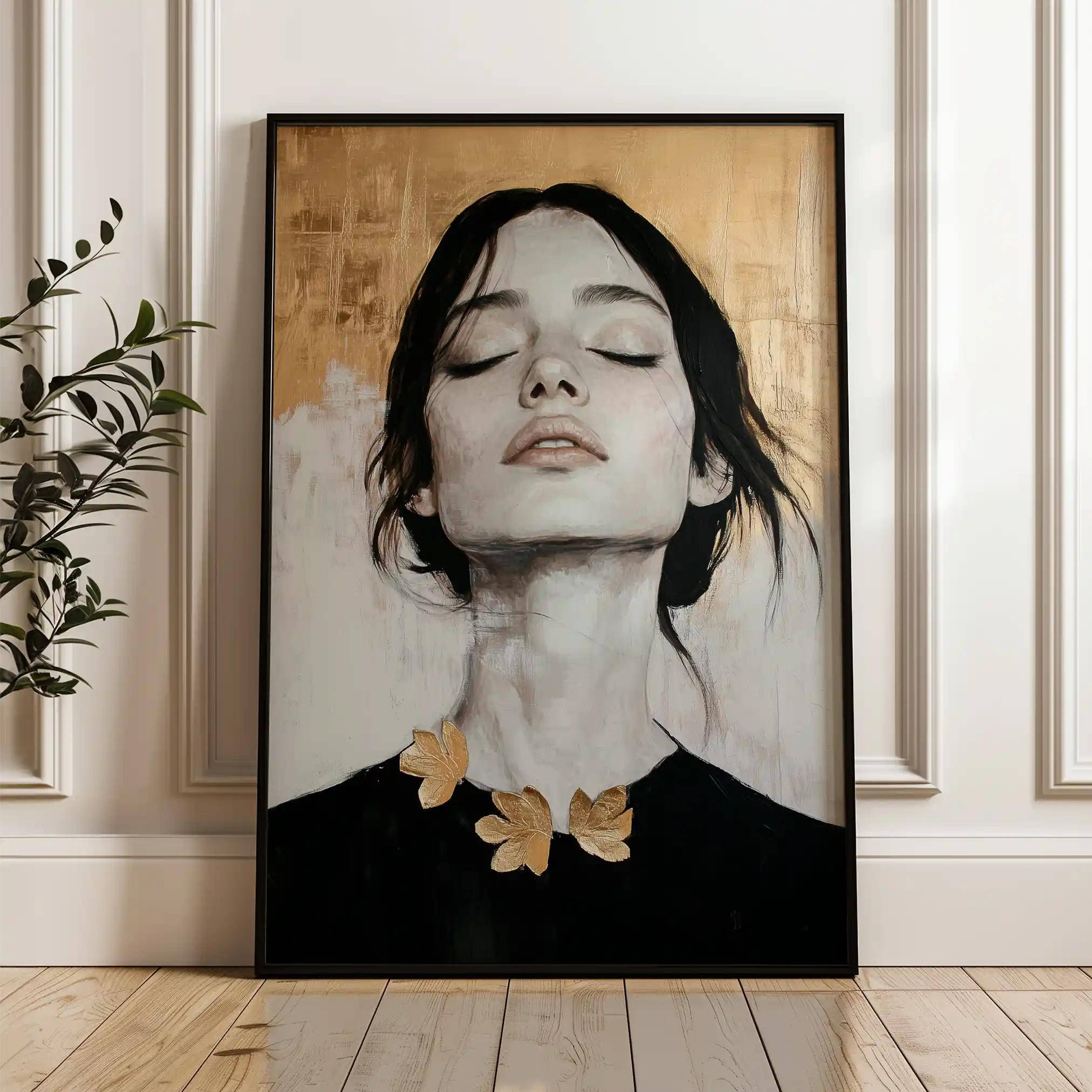 Portrait 112 Canvas Art 90 x 60 cm / Stretched on hidden frame
