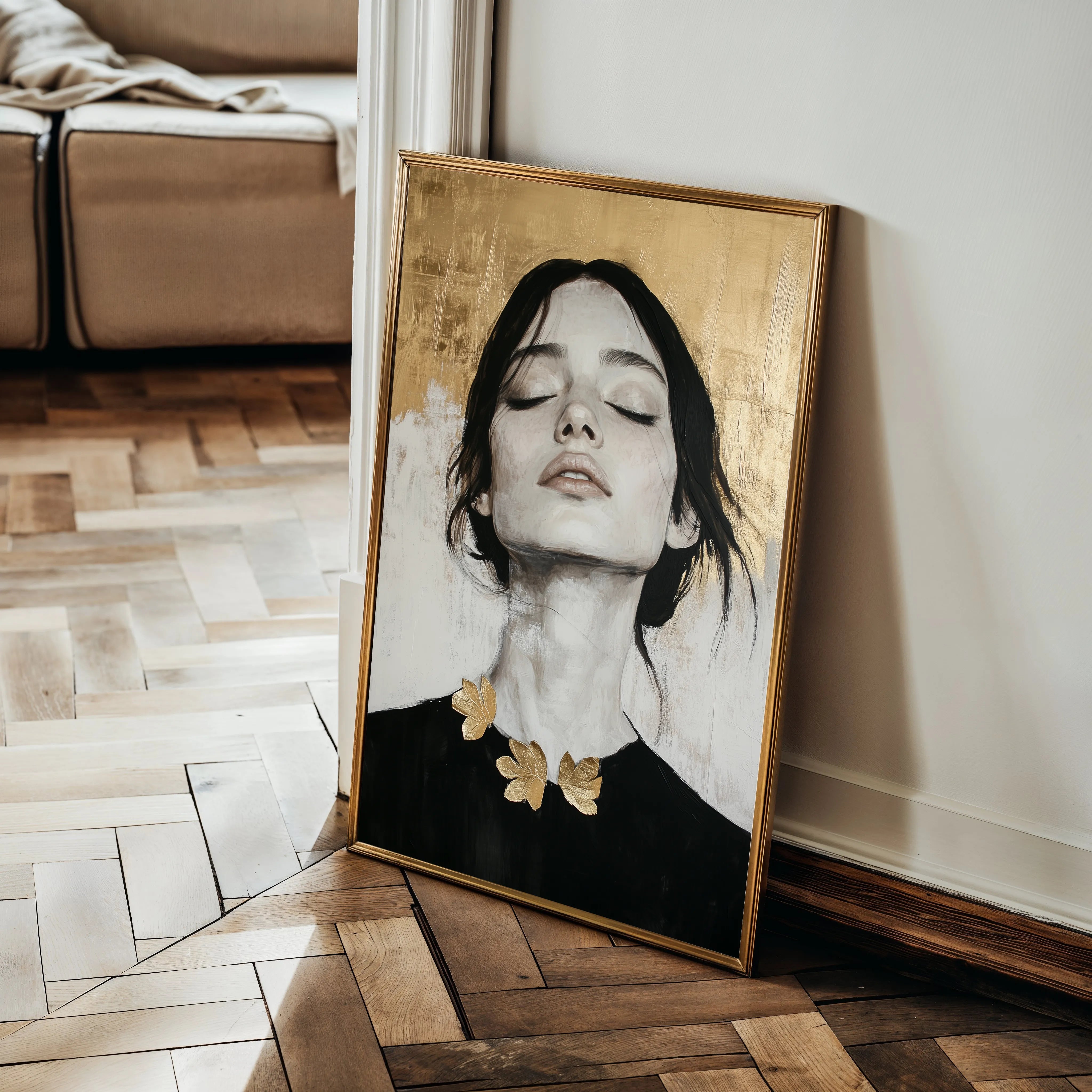 Portrait Canvas Wall Art WAD112-P 90 x 60 cm / Stretched on hidden frame