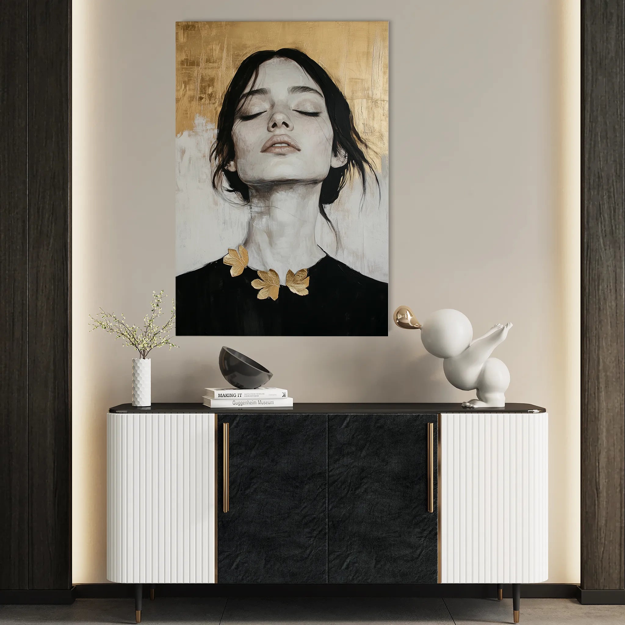 Portrait Canvas Wall Art WAD112-P 90 x 60 cm / Stretched on hidden frame