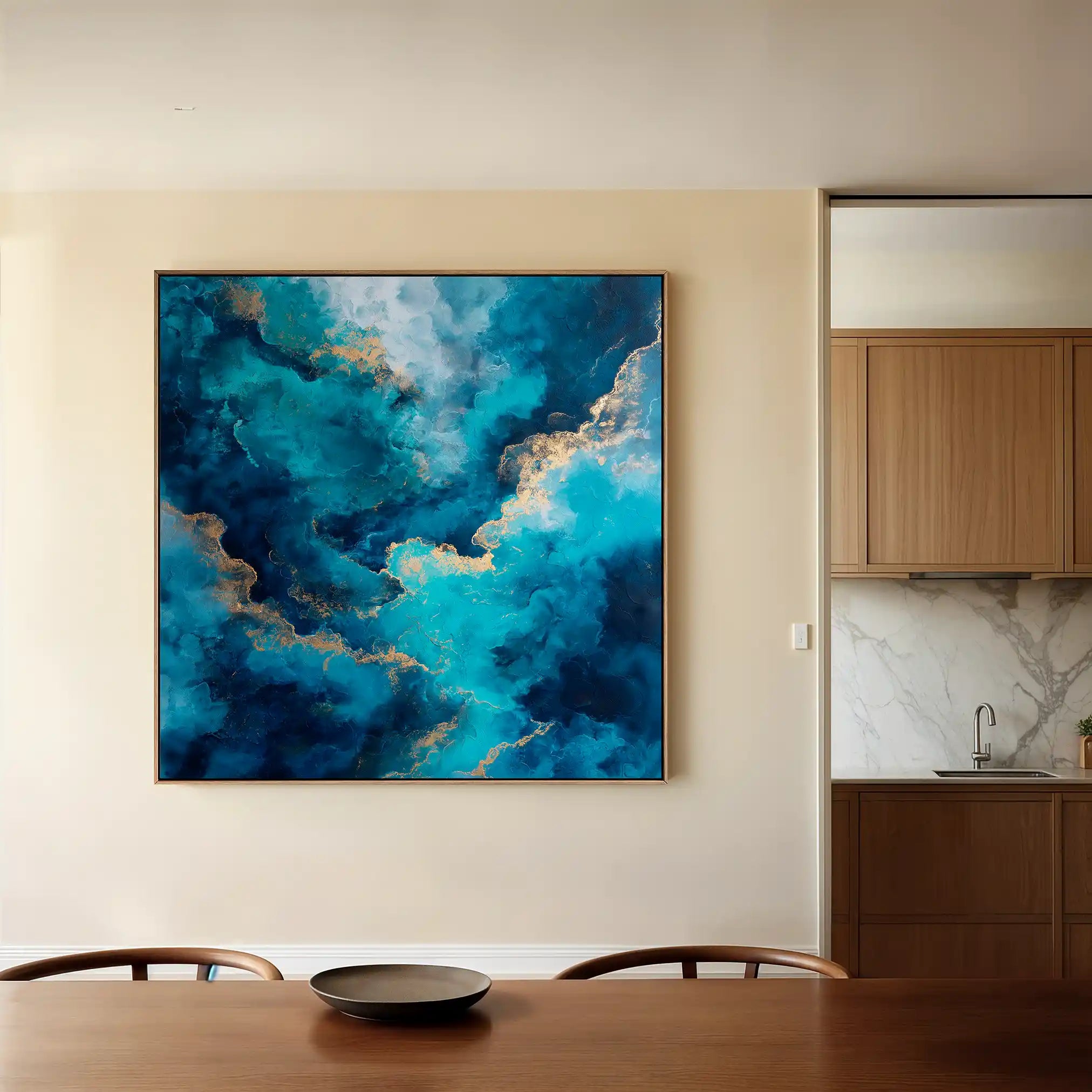Abstract 1120 Canvas Art 60 x 60 cm / Stretched on hidden frame