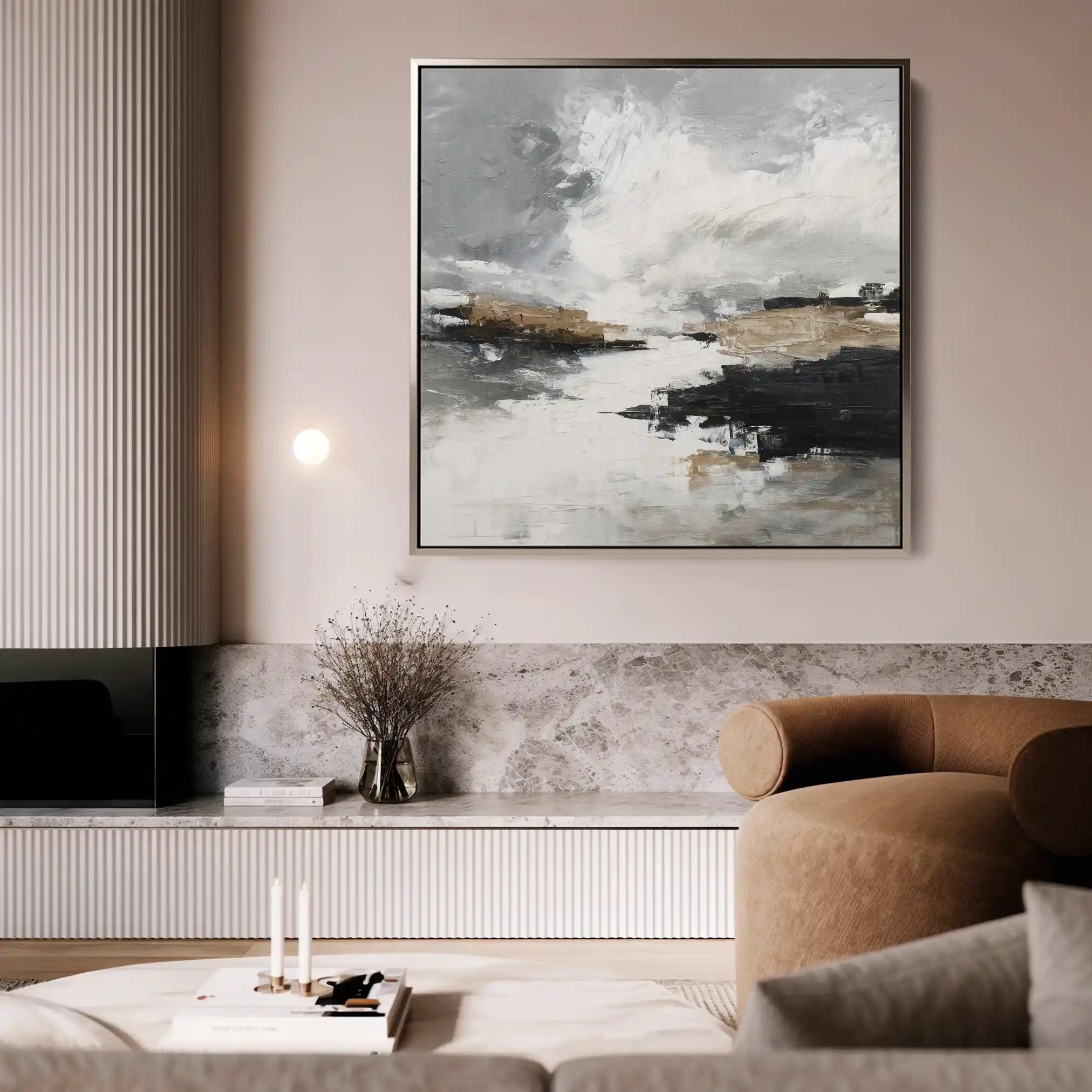 Abstract 1123 Canvas Art 60 x 60 cm / Stretched on hidden frame