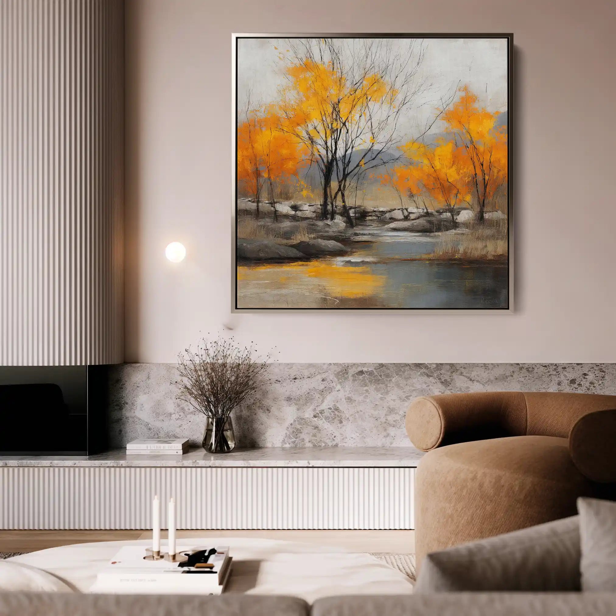 Abstract 1124 Canvas Art 60 x 60 cm / Stretched on hidden frame