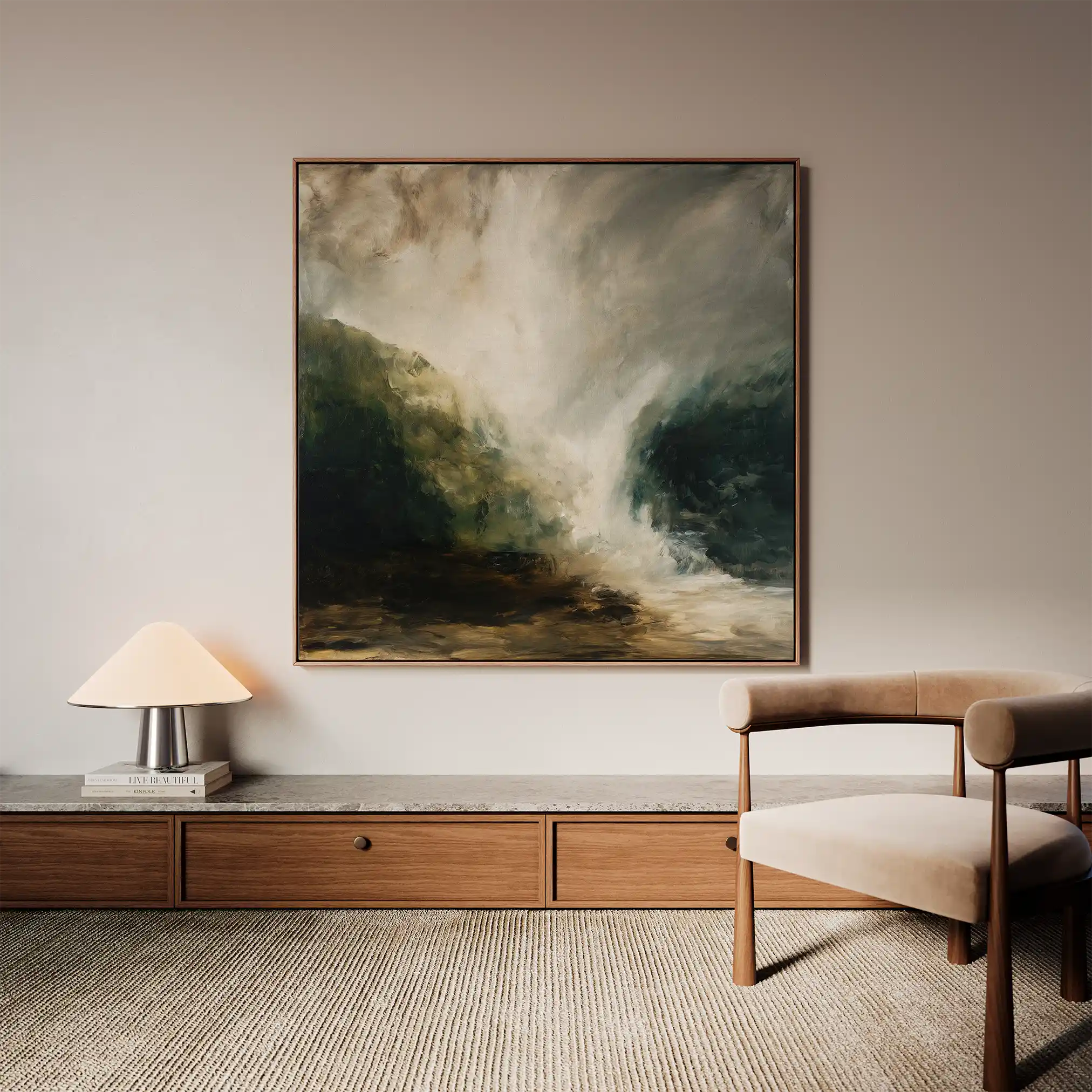 Abstract 1125 Canvas Art 60 x 60 cm / Stretched on hidden frame