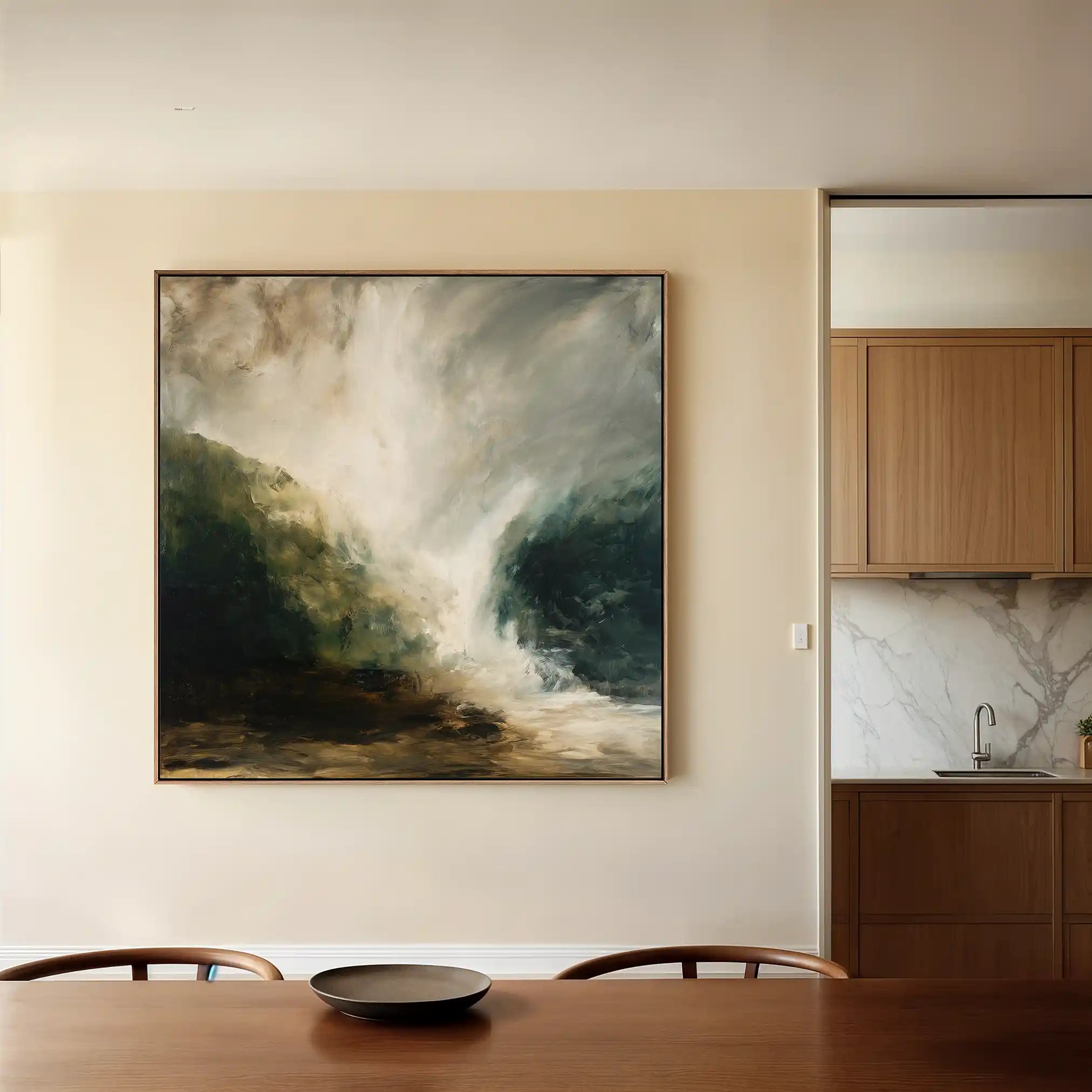 Abstract 1125 Canvas Art 60 x 60 cm / Stretched on hidden frame