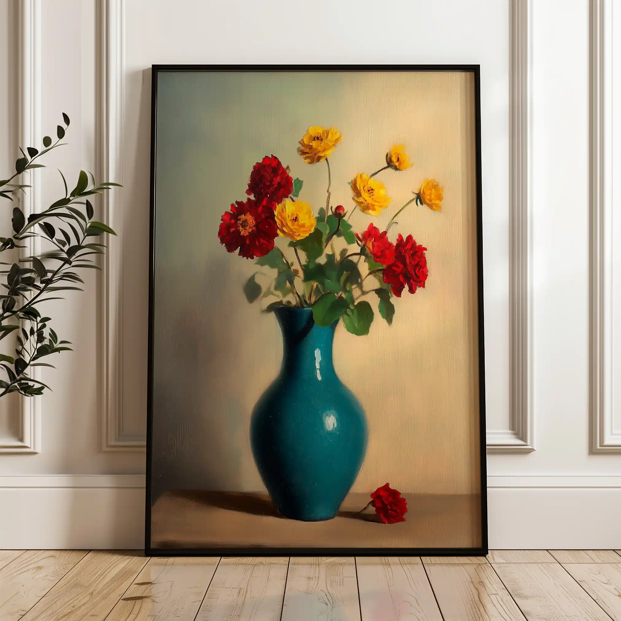 Floral Canvas Wall Art WAD1125-F 90 x 60 cm / Stretched on hidden frame