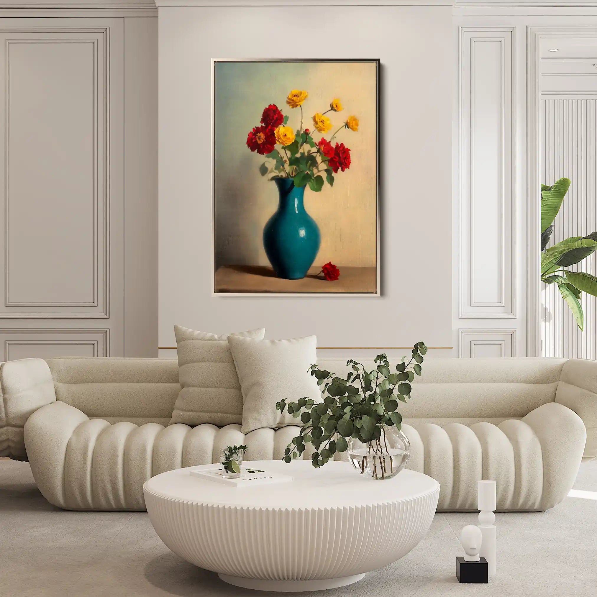 Floral Canvas Wall Art WAD1125-F 90 x 60 cm / Stretched on hidden frame