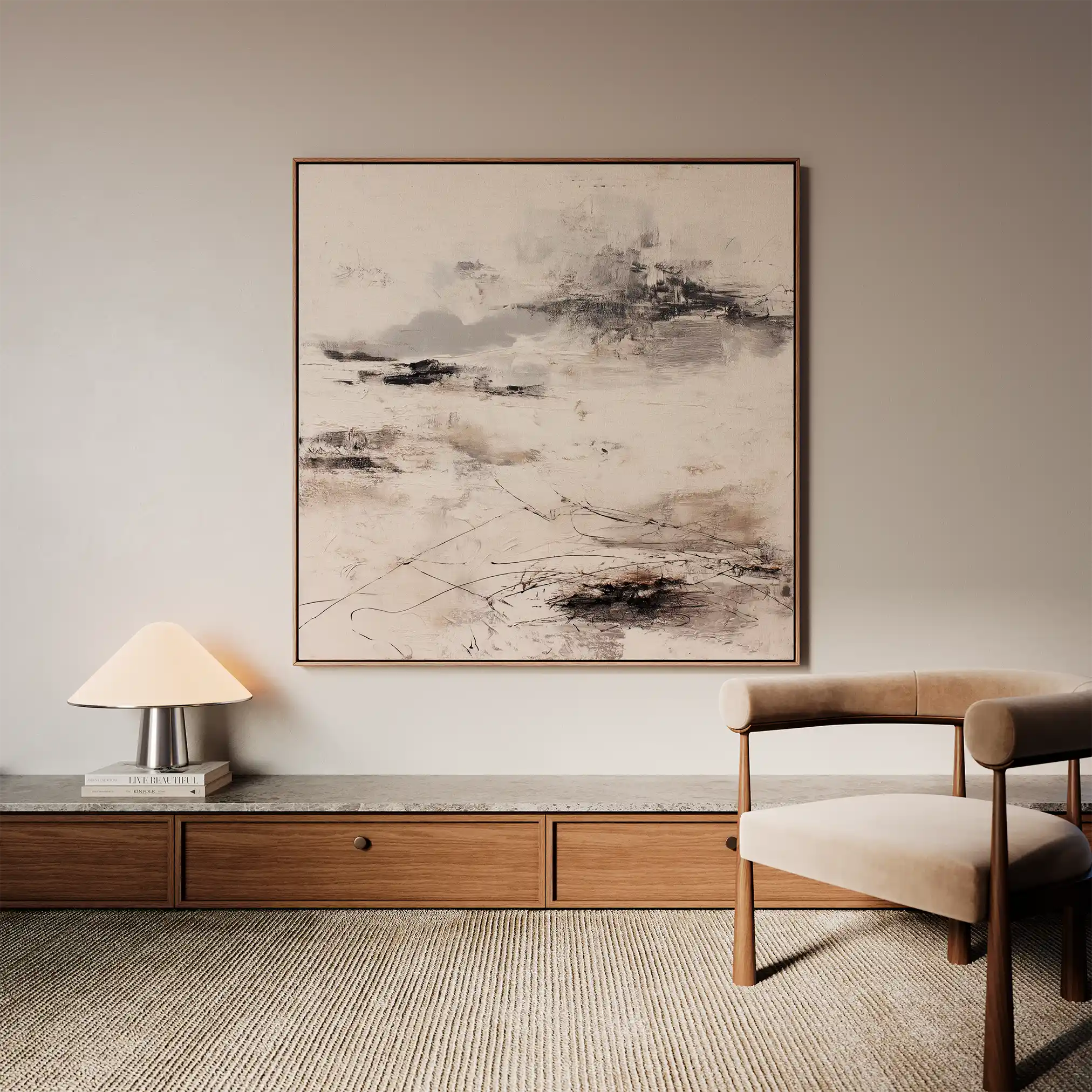 Abstract 1126 Canvas Art 60 x 60 cm / Stretched on hidden frame