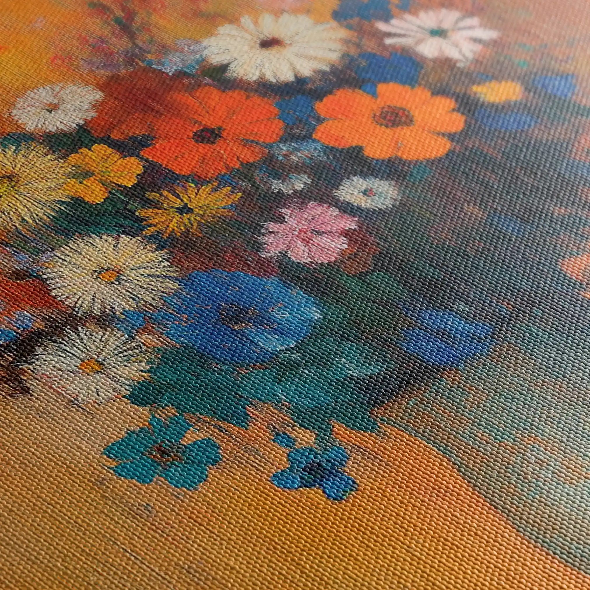 Floral Canvas Wall Art WAD1126-F 90 x 60 cm / Stretched on hidden frame