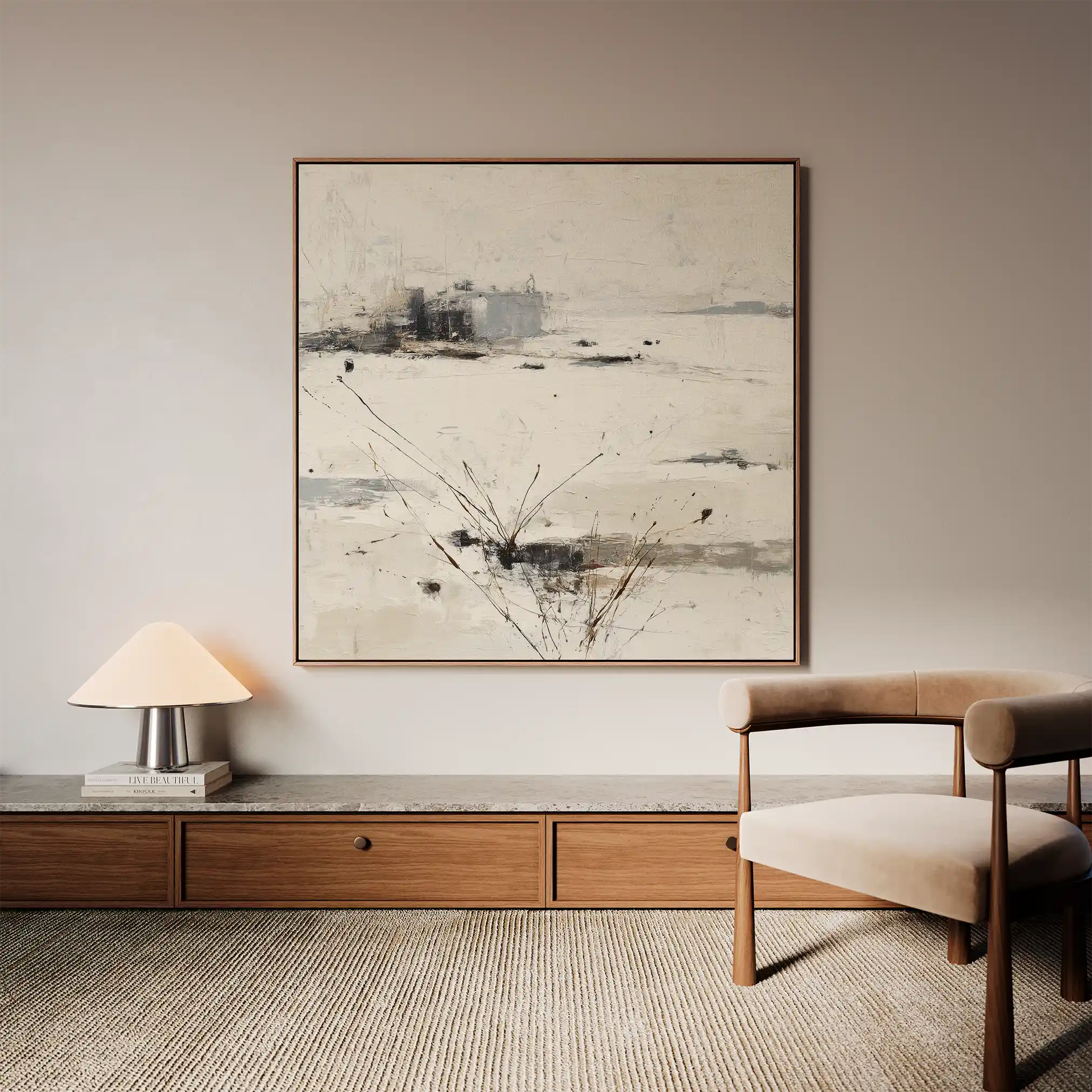 Abstract 1128 Canvas Art 60 x 60 cm / Stretched on hidden frame