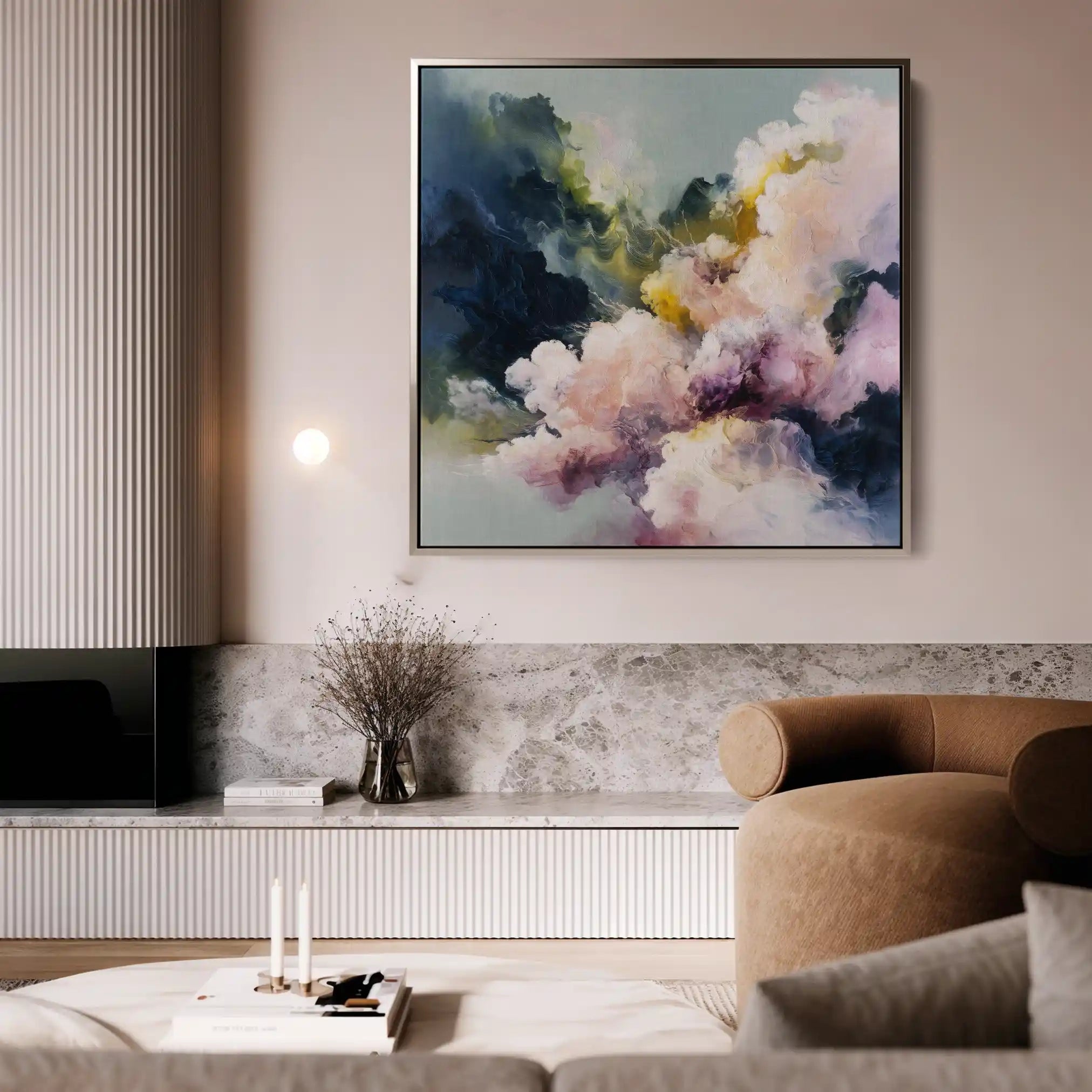 Abstract 1129 Canvas Art 60 x 60 cm / Stretched on hidden frame