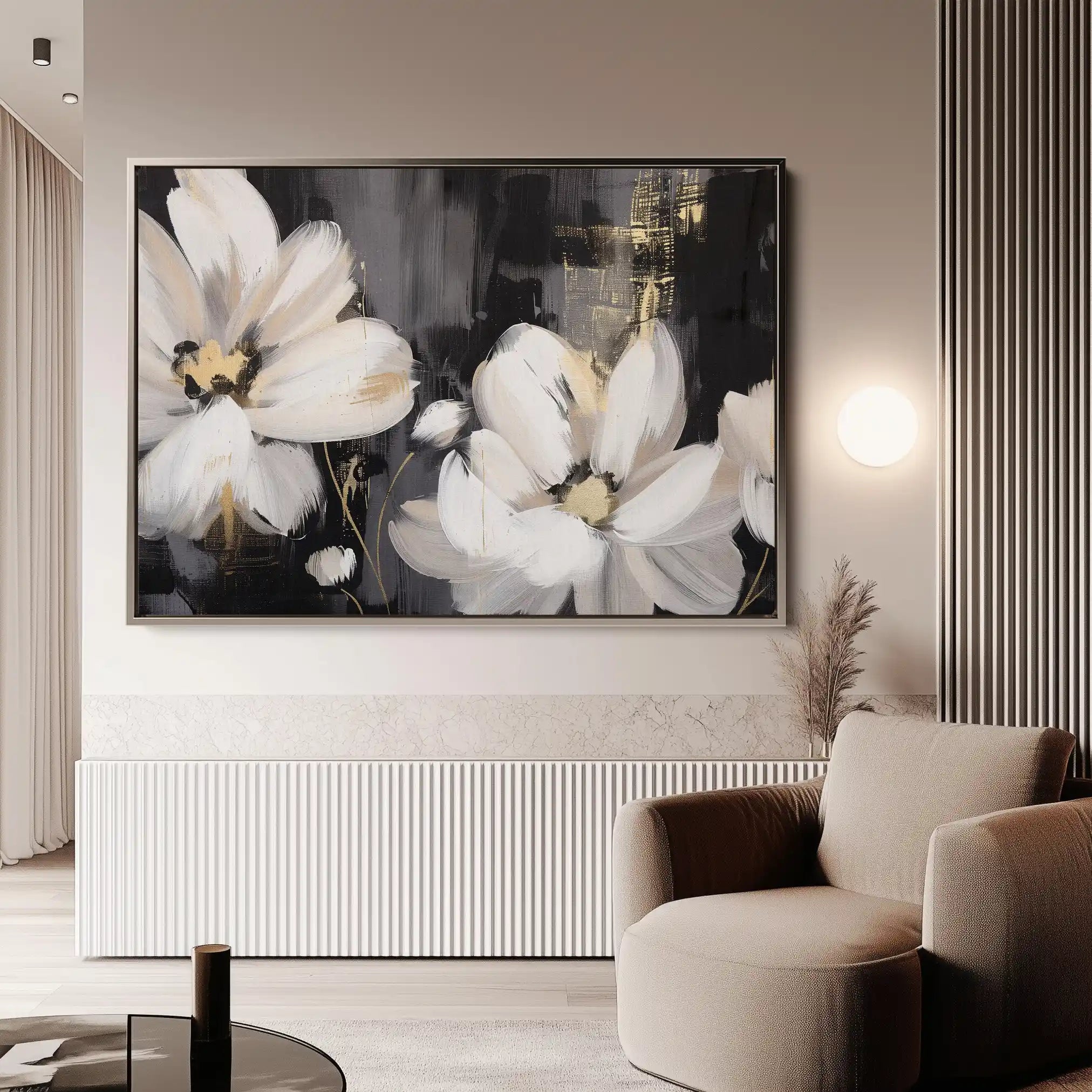 Floral Canvas Wall Art WAD113-F 90 x 60 cm / Stretched on hidden frame