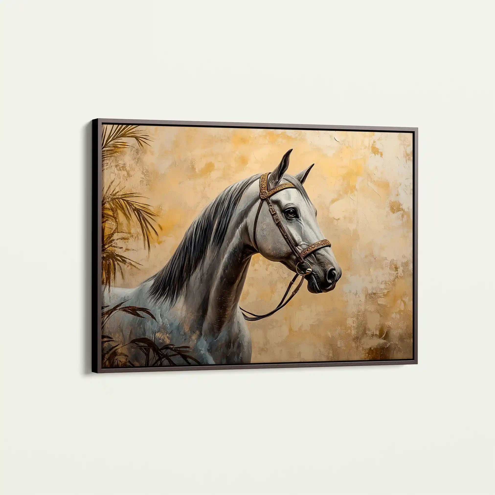 Horses 113 Canvas Art 90 x 60 cm / Stretched on hidden frame