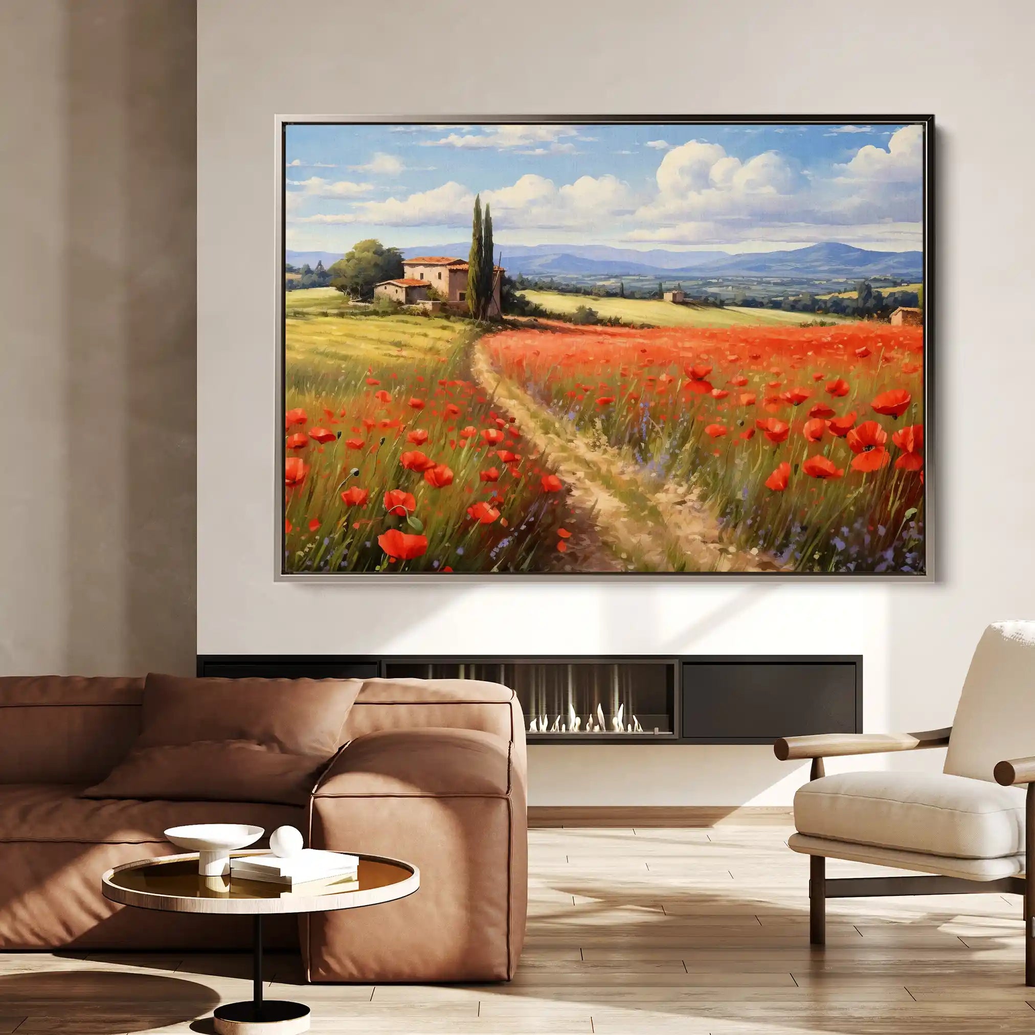 Landscape 113 Canvas Art 90 x 60 cm / Stretched on hidden frame
