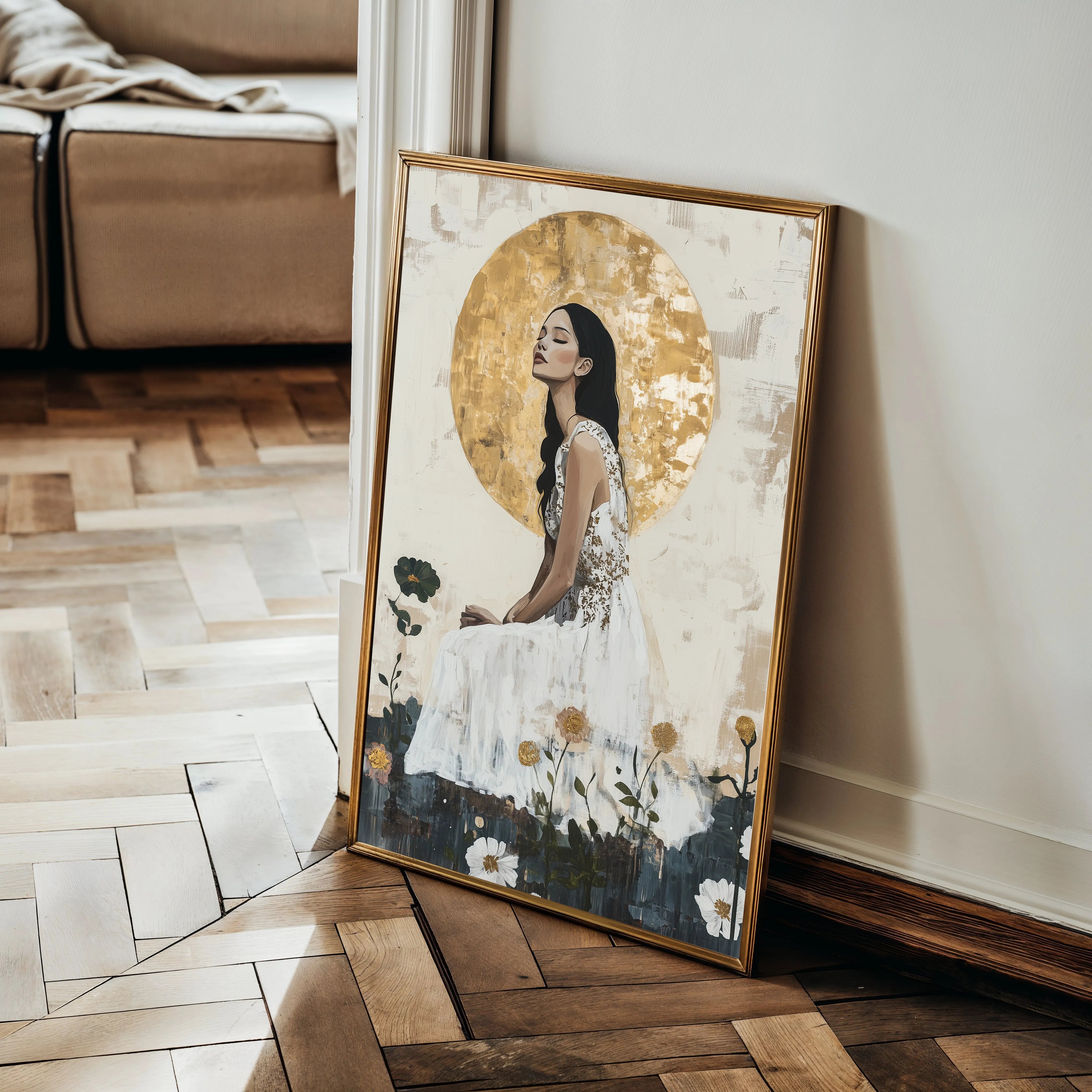 Portrait Canvas Wall Art WAD113-P 90 x 60 cm / Stretched on hidden frame