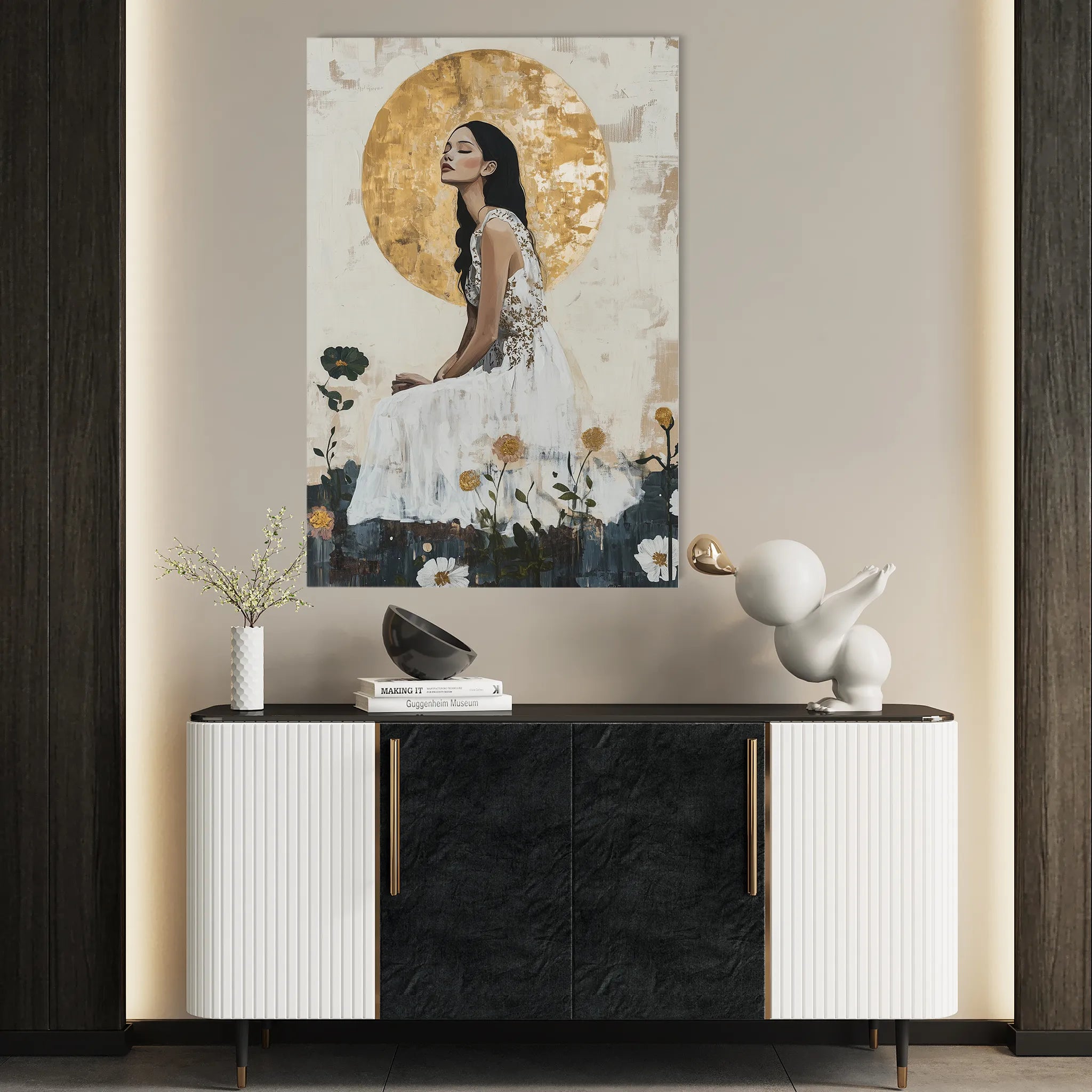 Portrait Canvas Wall Art WAD113-P 90 x 60 cm / Stretched on hidden frame