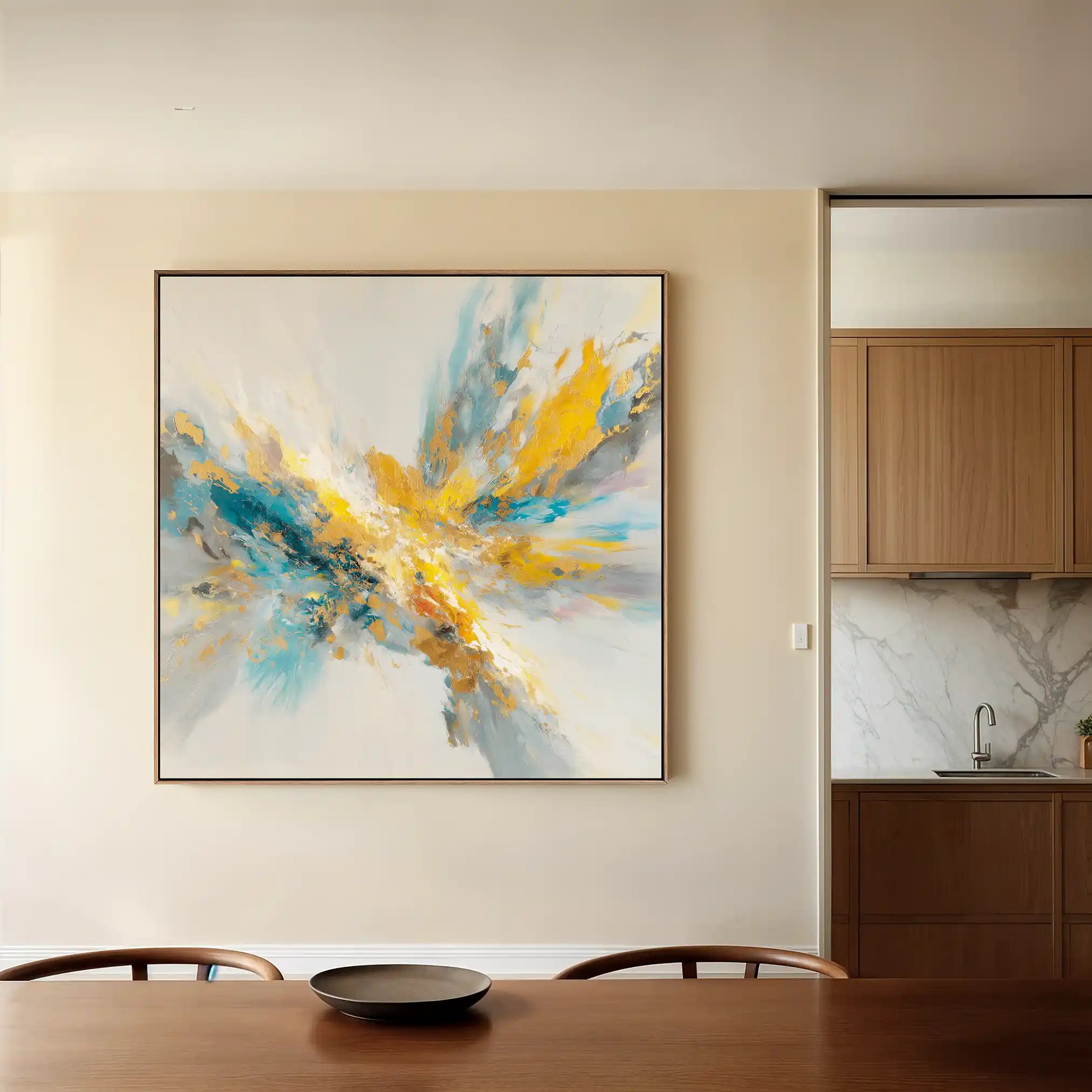 Abstract 1130 Canvas Art 60 x 60 cm / Stretched on hidden frame